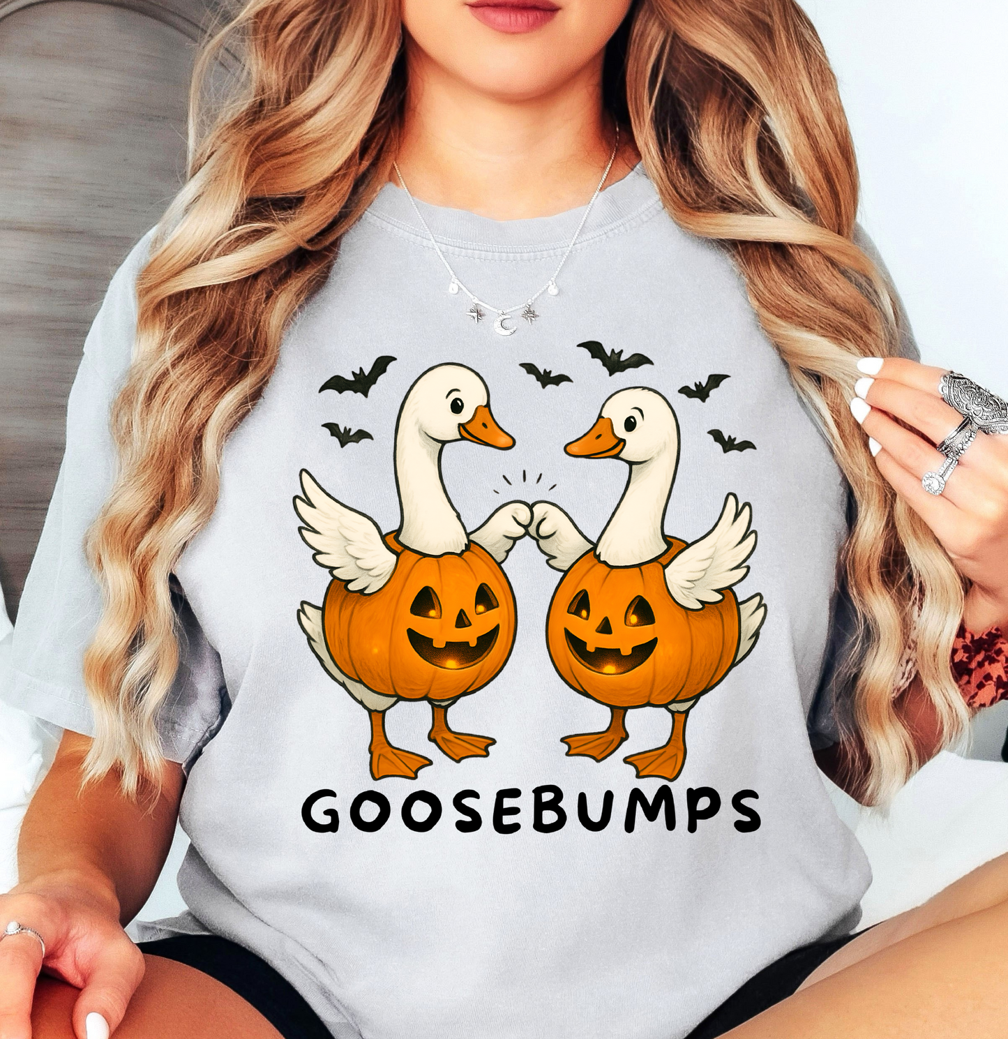 Spooky Goosebumps Tee | Boo-tiful Vibes Collection | Unisex Pre-Shrunk T-Shirt