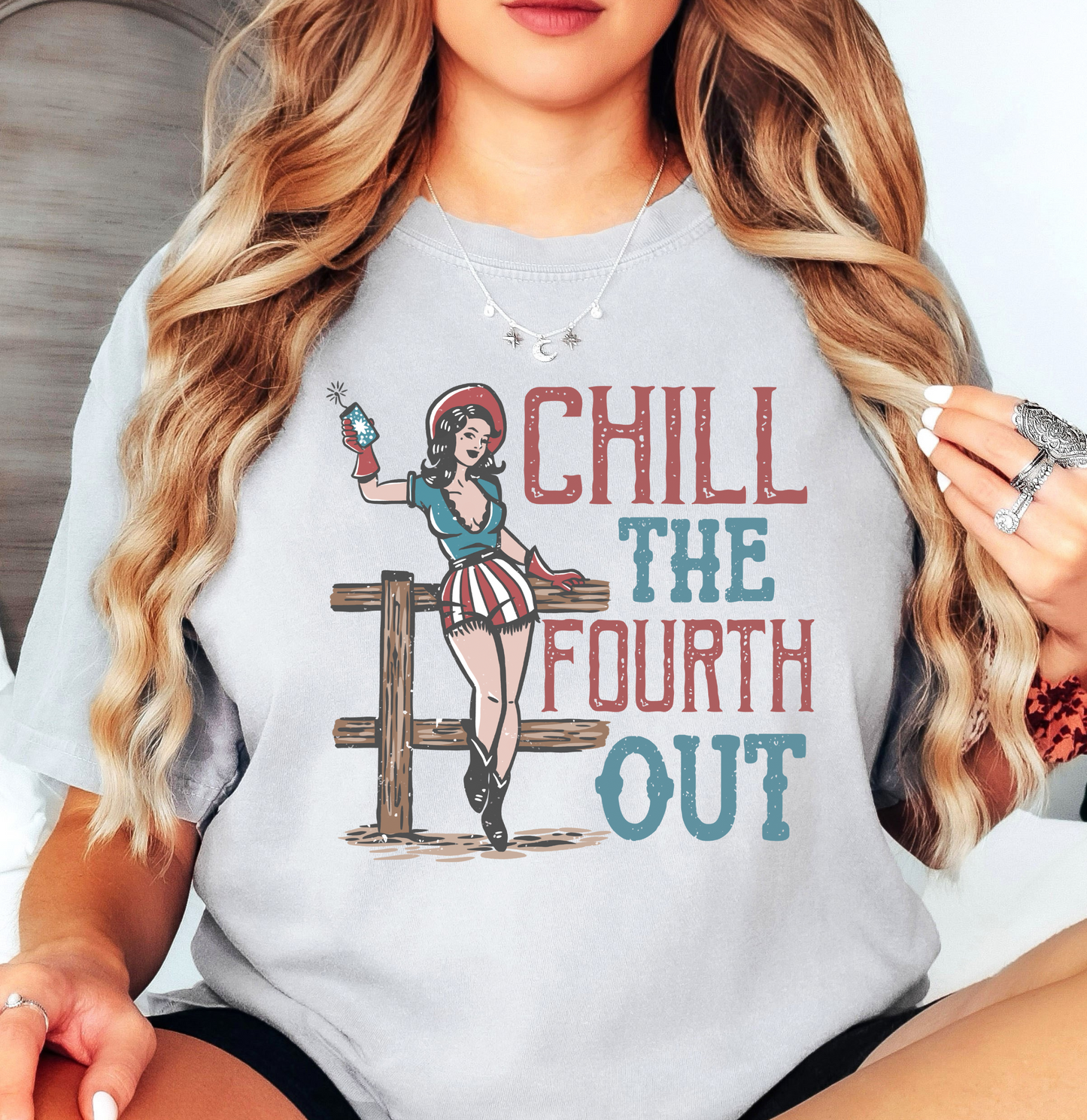 Chill The 4th Out Tee | Stars and Stripes Collection | Unisex Pre-Shrunk T-Shirt