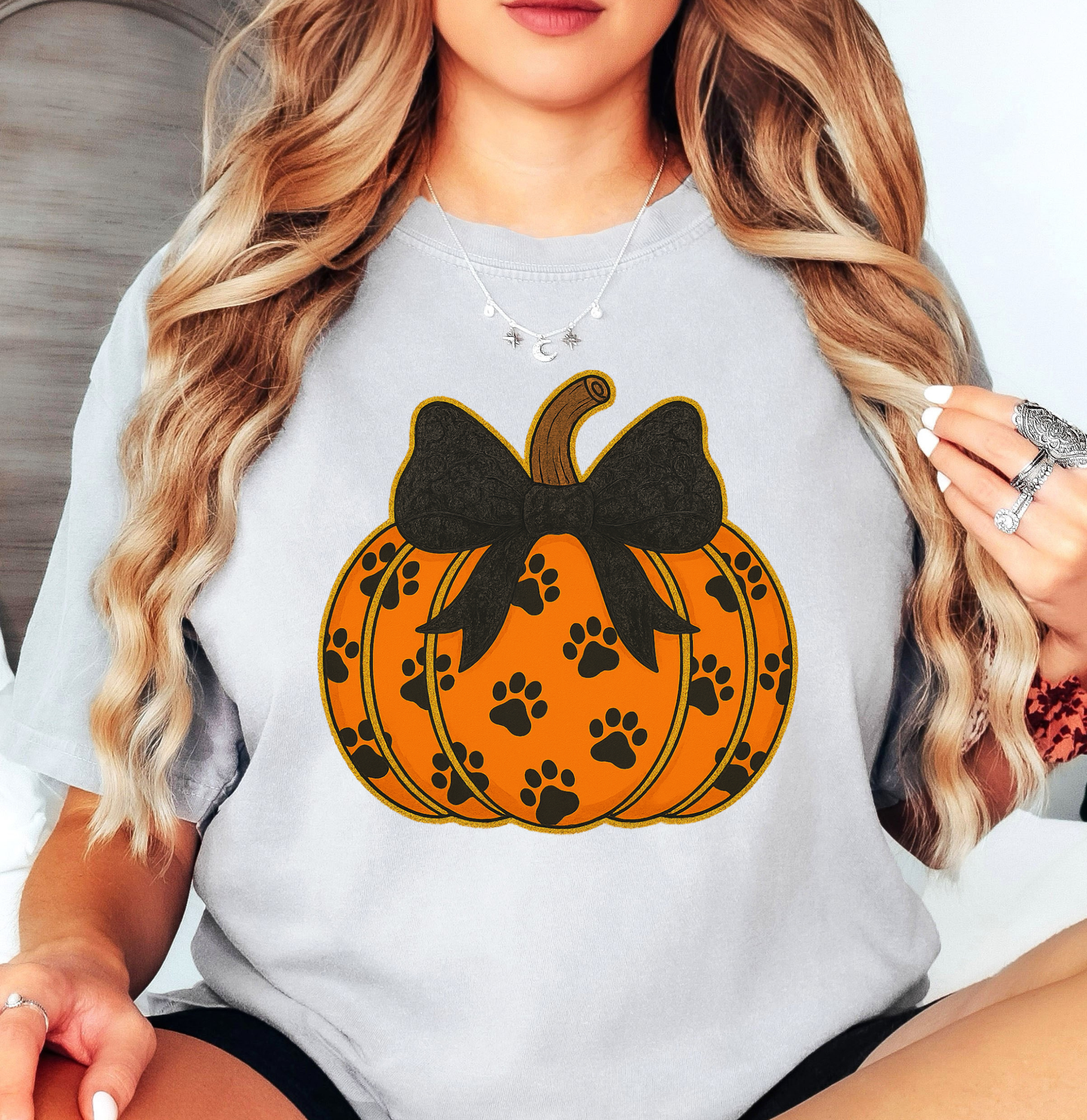 Pumpkin Filled Paws Tee | Pawsitive Vibes Collection | Unisex Pre-Shrunk T-Shirt