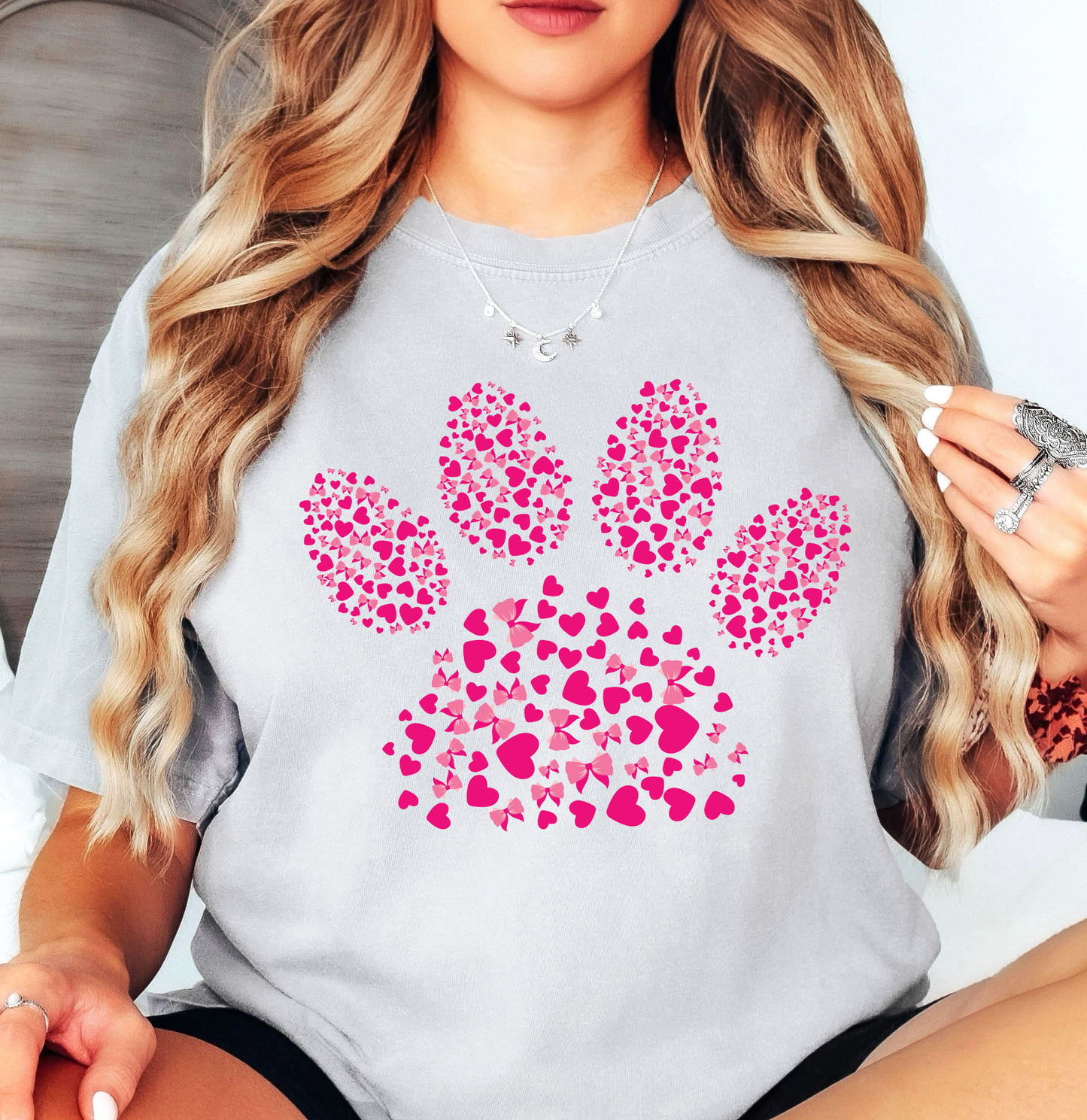 Pink Pet Paw Tee | Pawsitive Vibes Collection | Unisex Pre-Shrunk T-Shirt