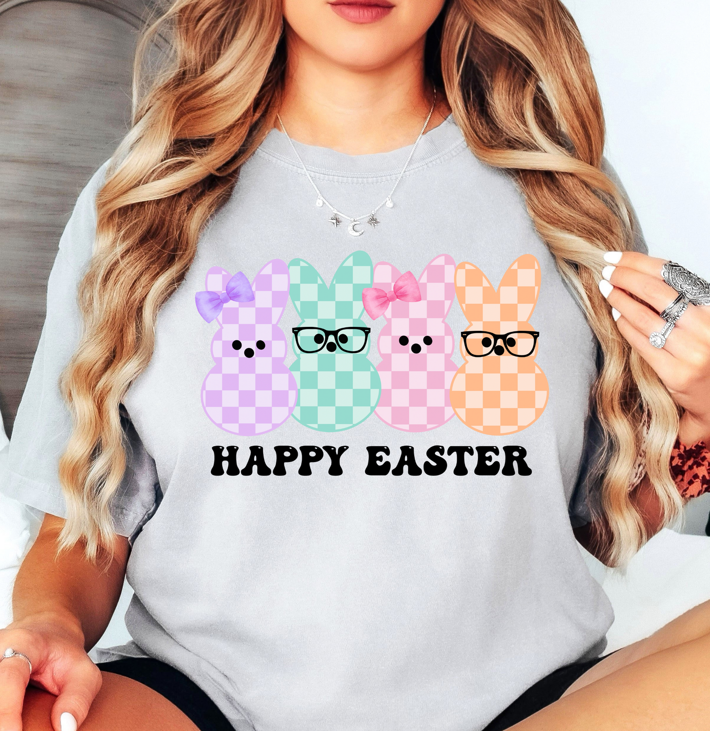 Happy Easter Peeps Tee | Hoppin' Into Spring Collection | Unisex Pre-Shrunk T-Shirt