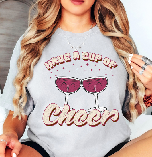 Have a Cup of Cheer Tee | New Year Magic Collection | Unisex Pre-Shrunk T-Shirt
