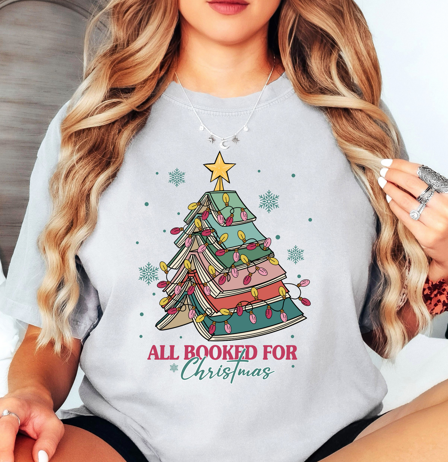 All Booked For Christmas Tee | Tis The Season Collection | Unisex Pre-Shrunk T-Shirt