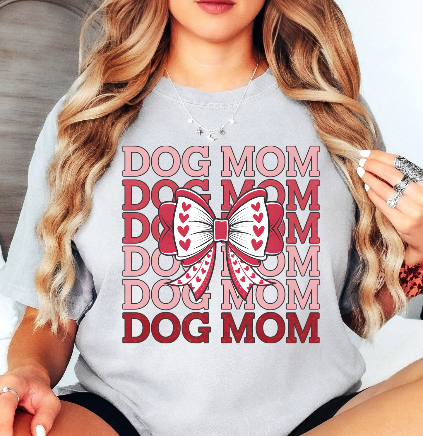 Dog Mom Coquette Tee | Pawsitive Vibes Collection | Unisex Pre-Shrunk T-Shirt