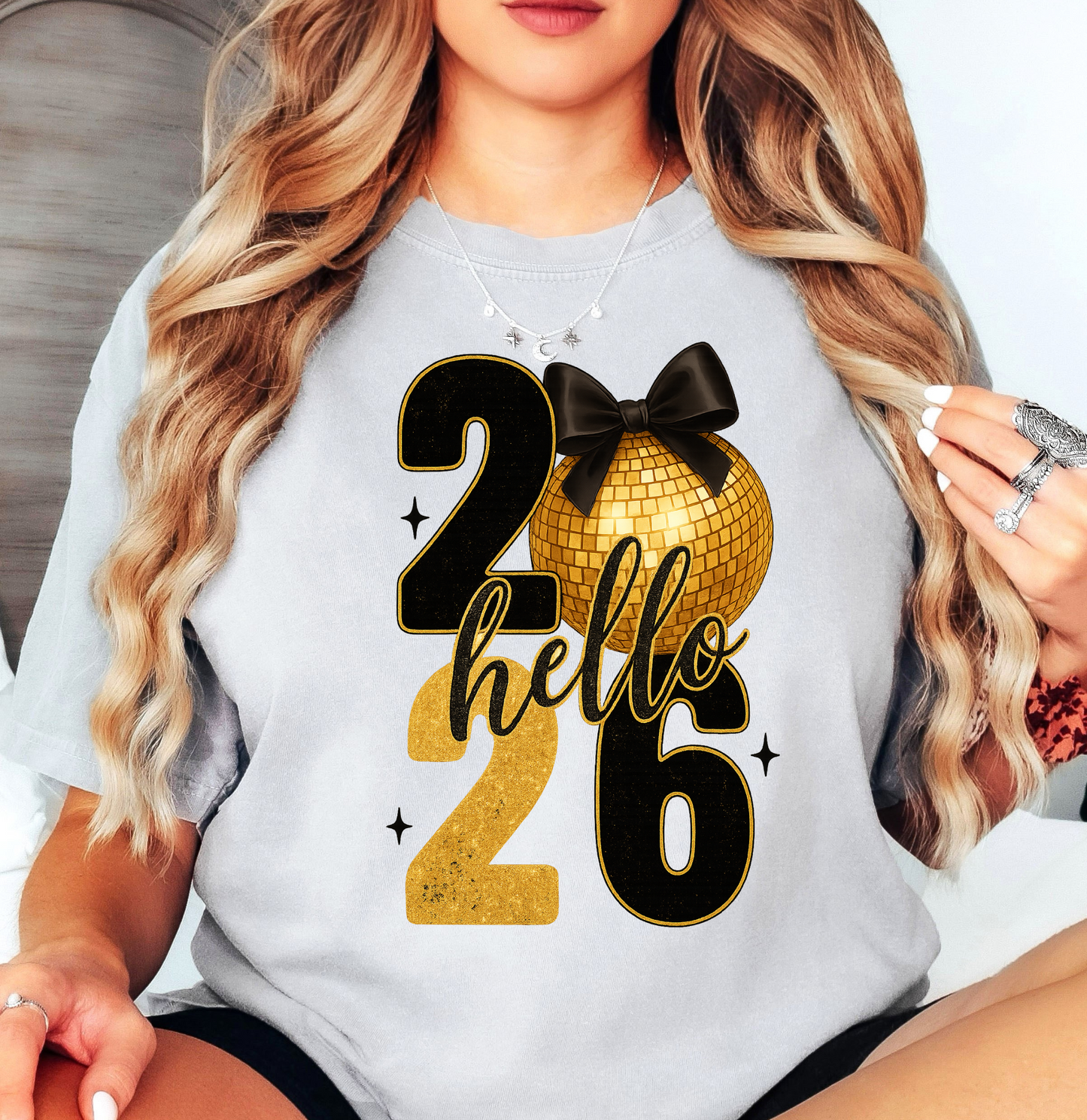Hello 2026 New Year Tee | New Year Magic Collection | Unisex Pre-Shrunk T-Shirt