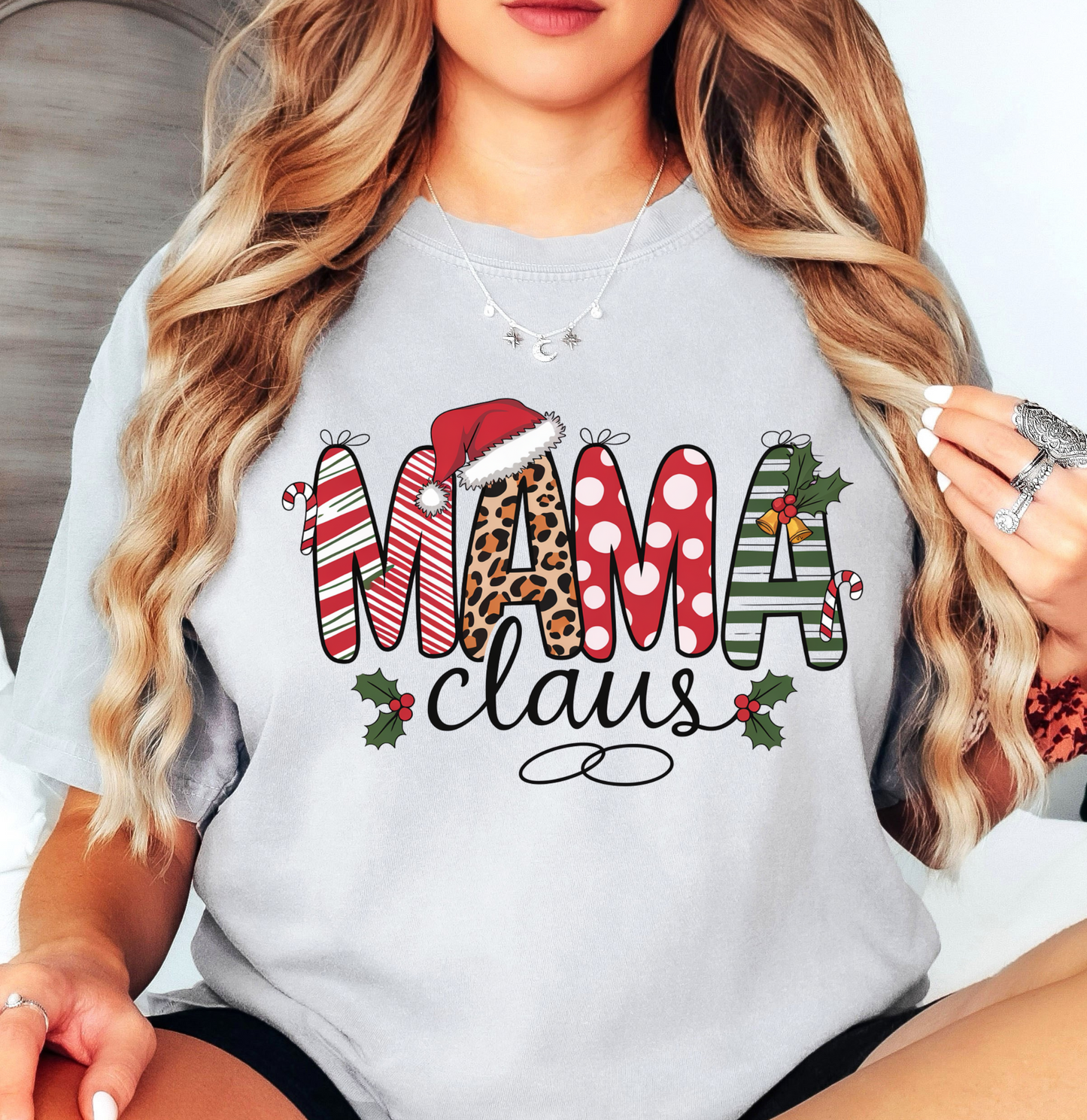 Mama Claus Tee | Mama Mode Activated Collection | Unisex Pre-Shrunk T-Shirt