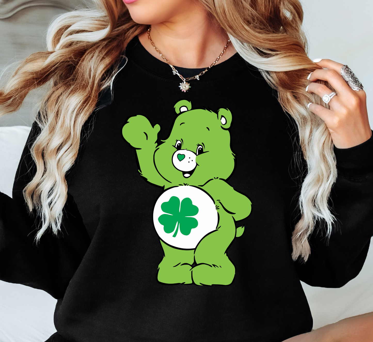 Good Luck Bear Sweatshirt | Feeling Lucky Collection | Unique Gifts for Family Friends
