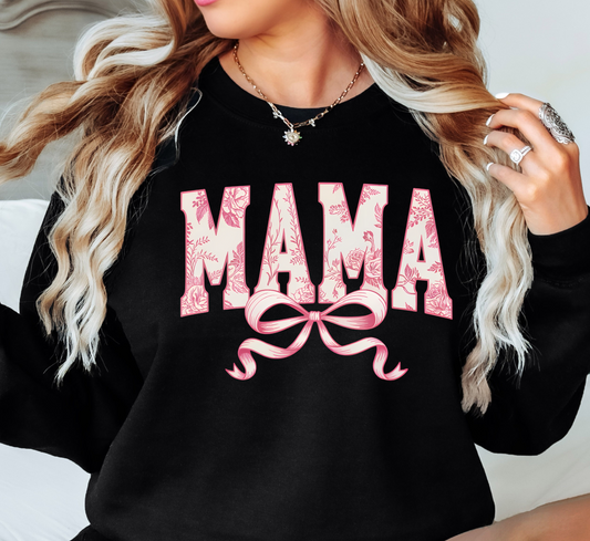 Vintage Floral Mama Bow Sweatshirt | Mama Mode Activated Collection | Unique Gifts for Family Friends
