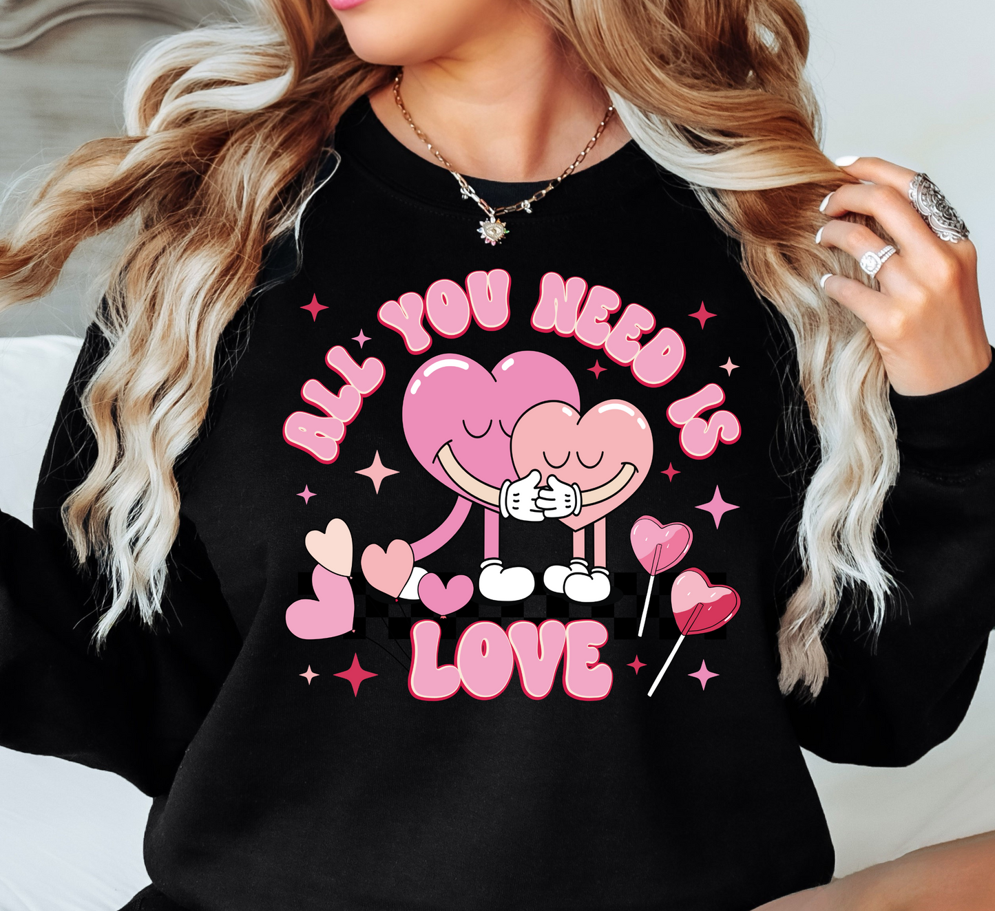 All You Need Is Love Sweatshirt | XoXo Love Collection | Unique Gifts for Family Friends