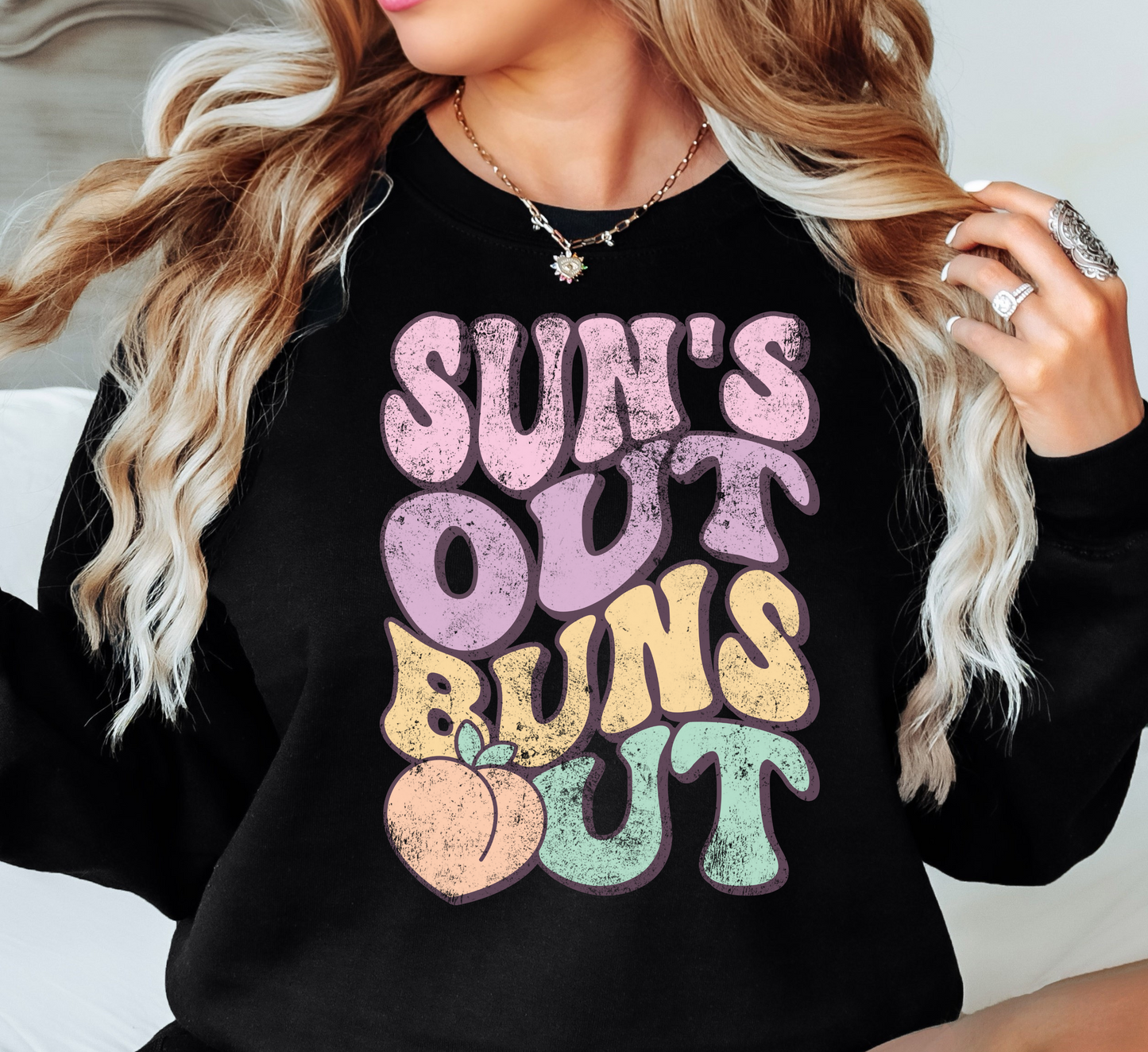 Suns Out Buns Out Sweatshirt | Beach Breeze Collection | Unique Gifts for Family Friends