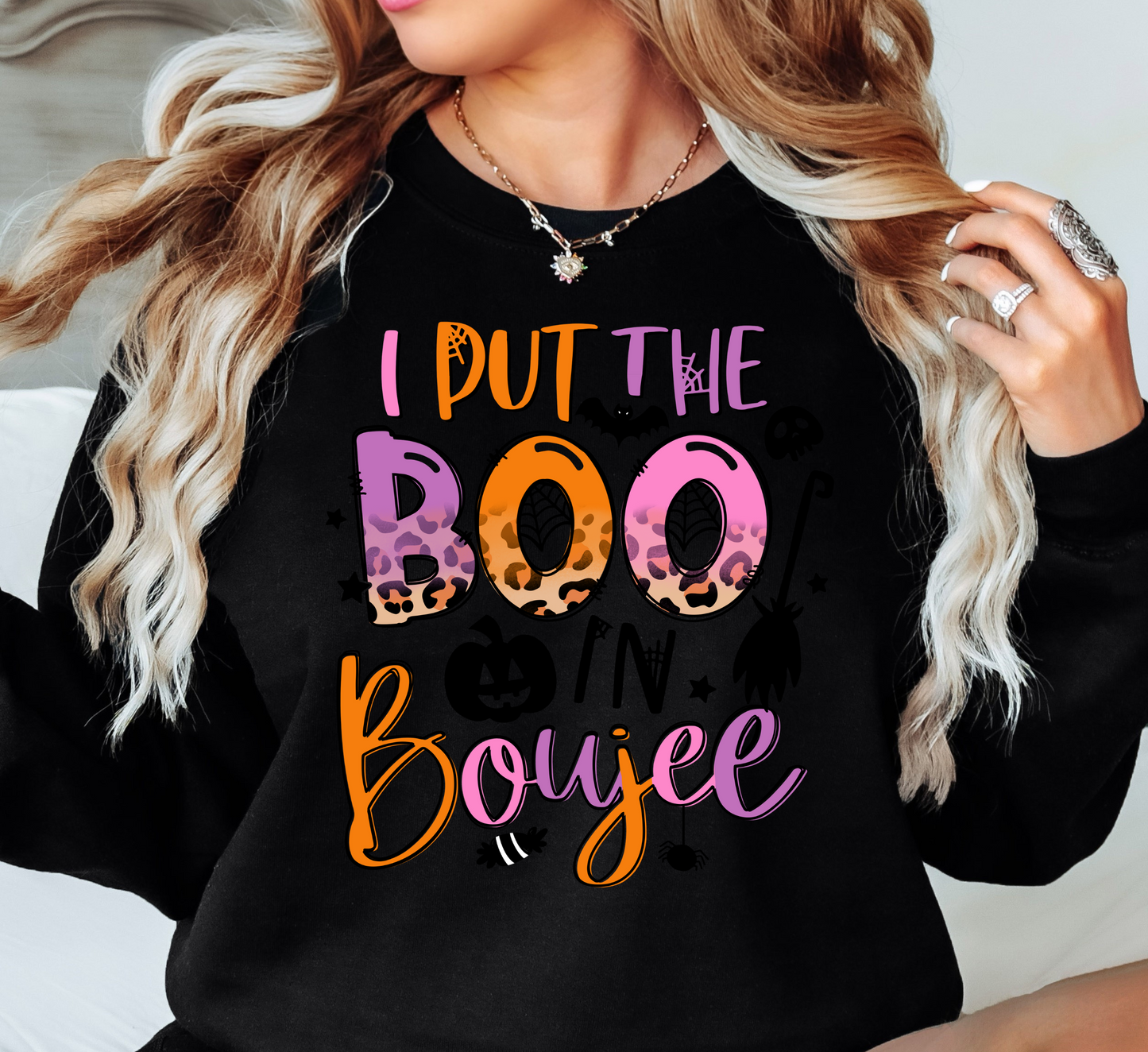 I Put The Boo In Boujee Sweatshirt | Boo-tiful Vibes Collection | Unique Gifts for Family Friends