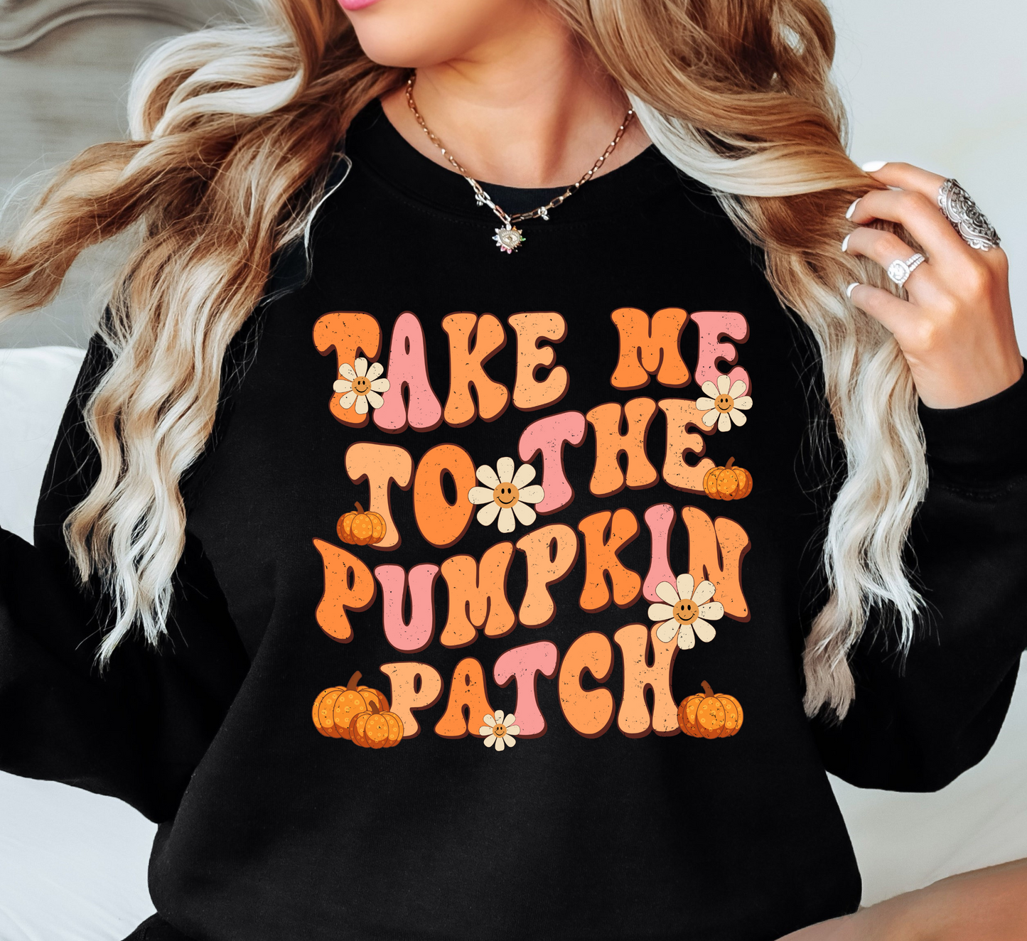 Take Me To The Pumpkin Patch Sweatshirt | Falling For You Collection | Unique Gifts for Family Friends