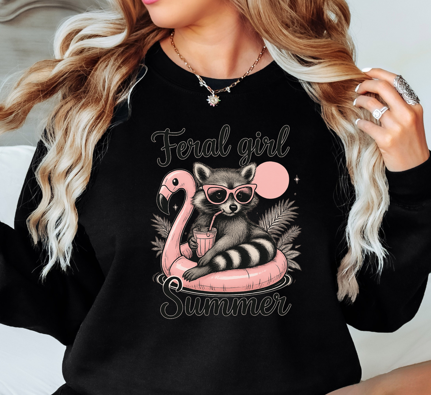 Feral Girl Summer Sweatshirt | Beach Breeze Collection | Unique Gifts for Family Friends