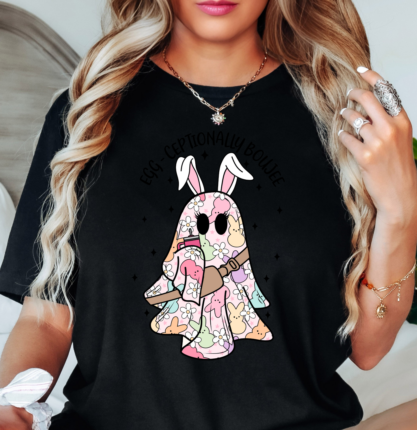 Eggceptionally Boujee Tee | Hoppin' Into Spring Collection | Unisex Pre-Shrunk T-Shirt