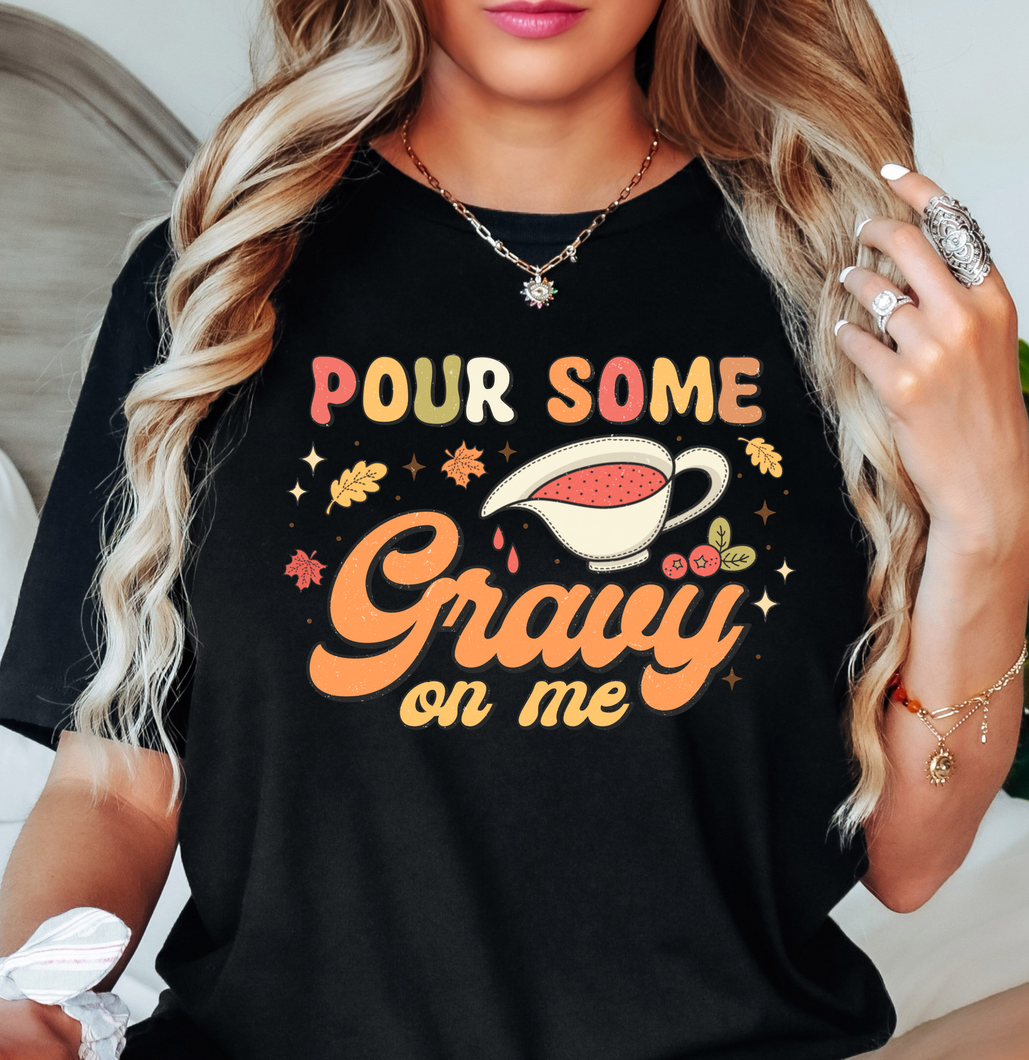 Pour Some Gravy On Me Tee | Harvest Joy Collection | Unisex Pre-Shrunk T-Shirt