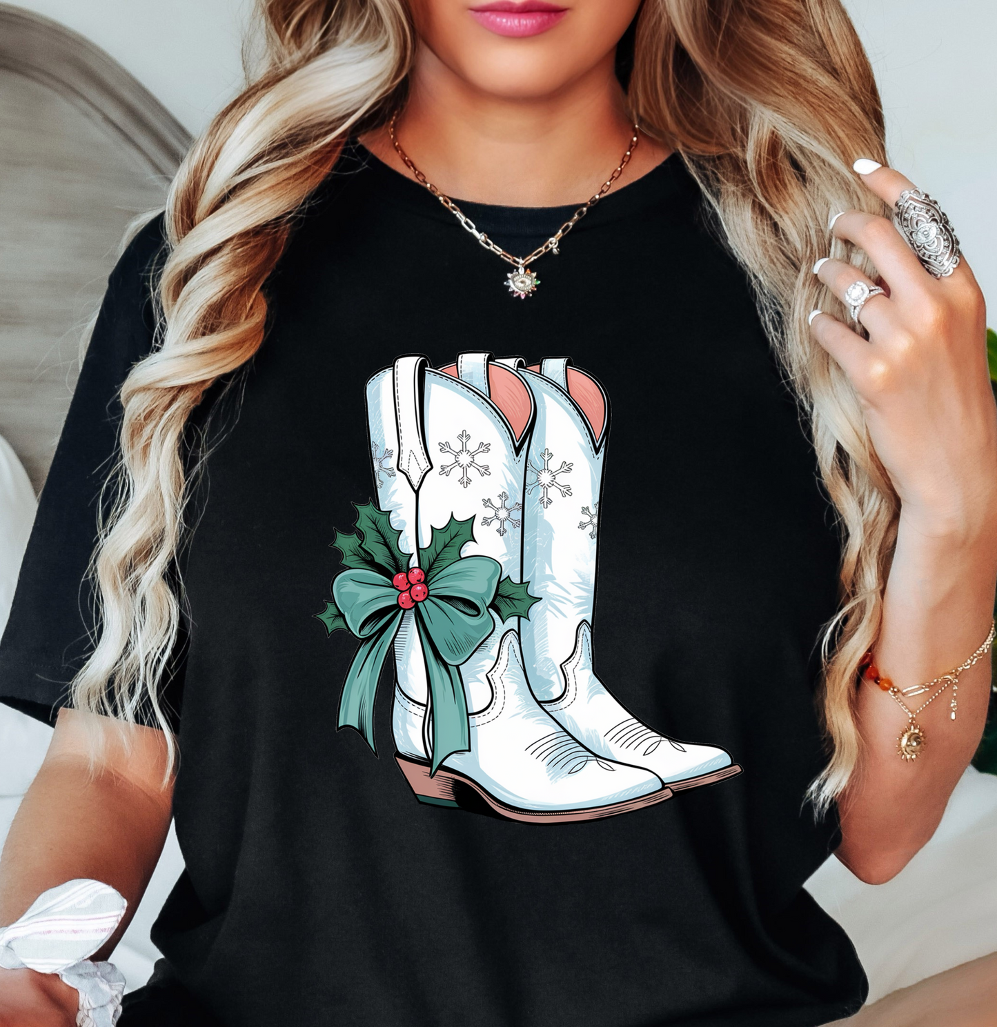 Western Winter Tee | Frosty Chic Collection | Unisex Pre-Shrunk T-Shirt