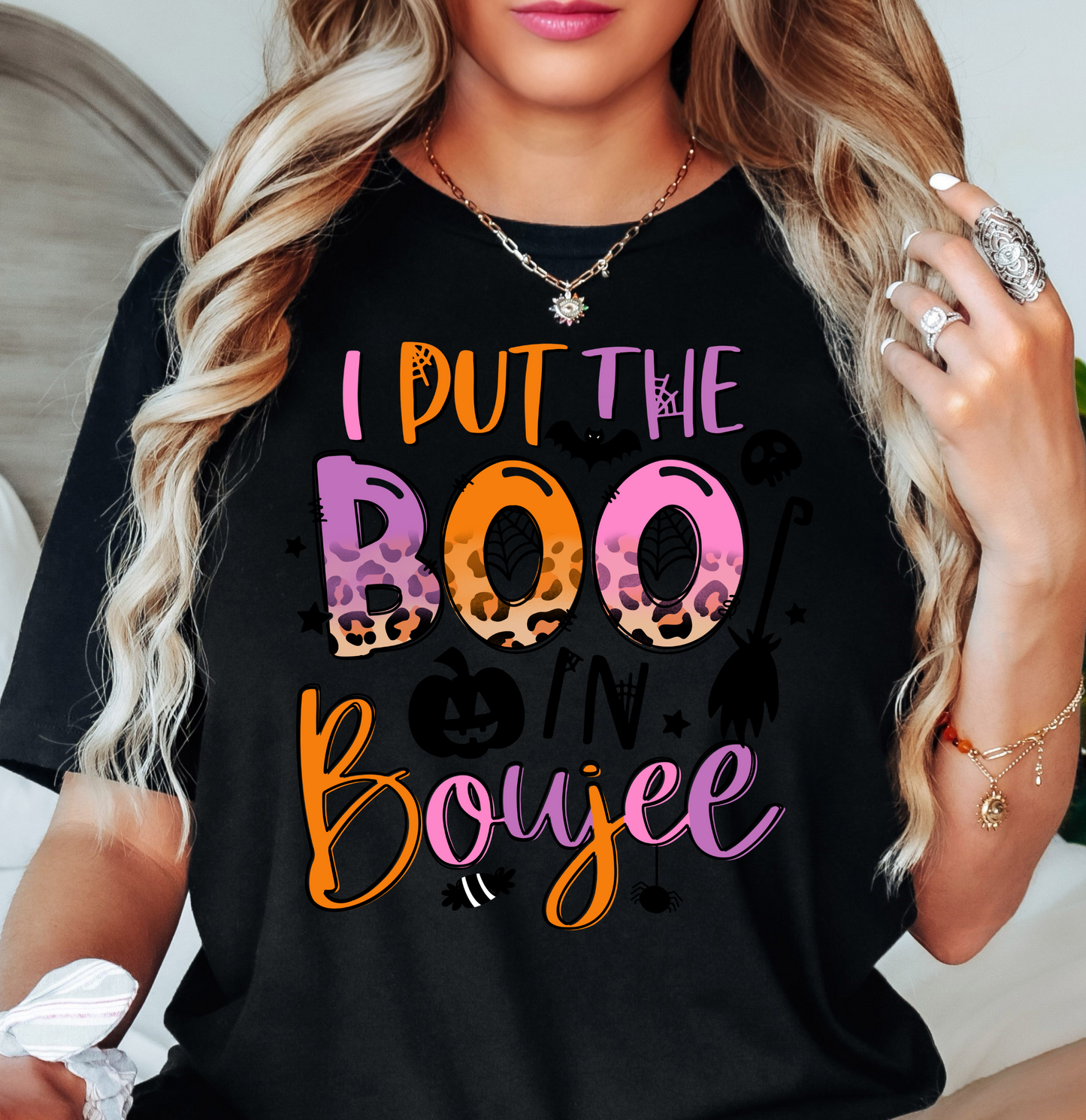 I Put The Boo In Boujee Tee | Boo-tiful Vibes Collection | Unisex Pre-Shrunk T-Shirt