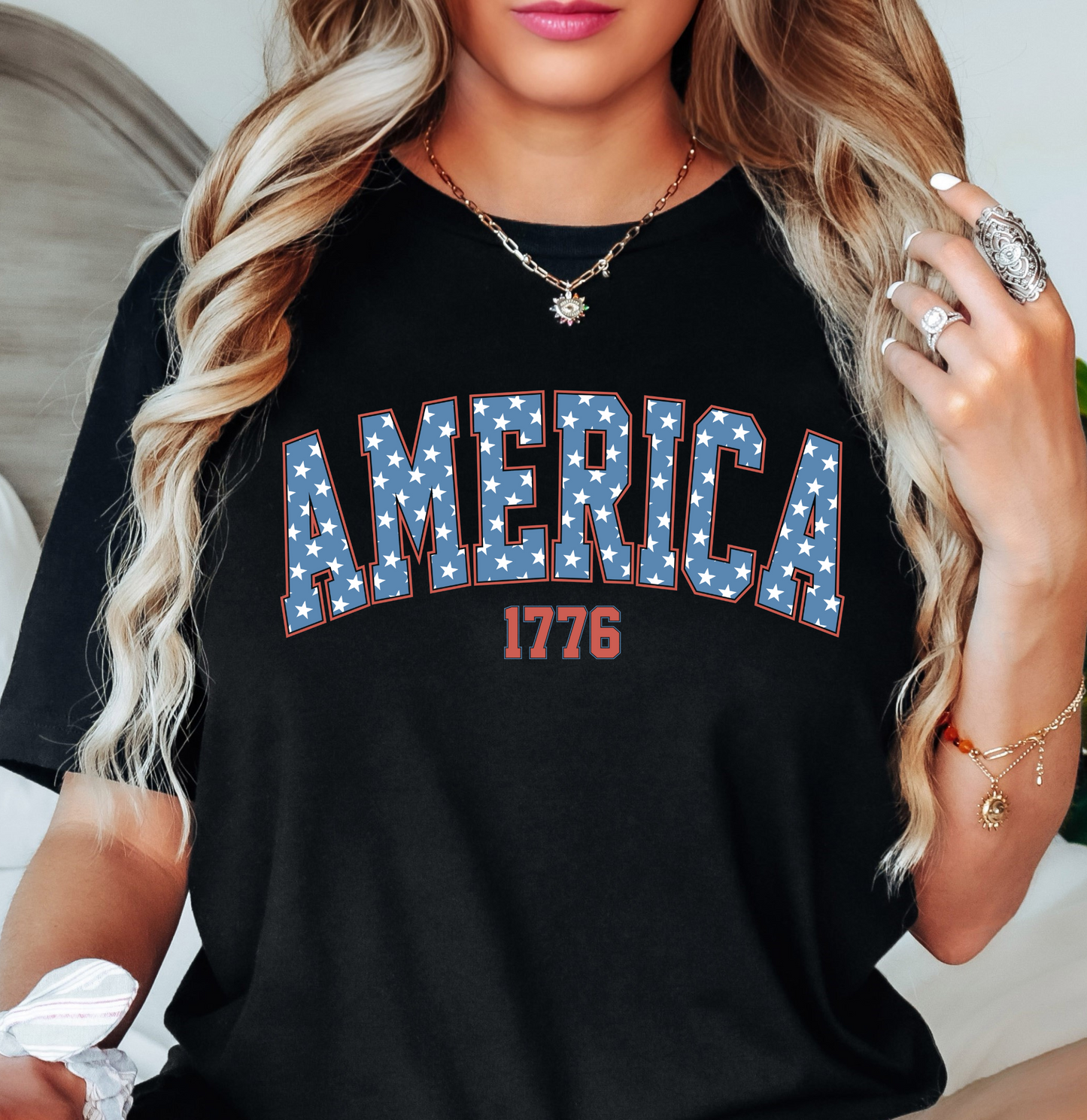 America 1776 Tee | Stars and Stripes Collection | Unisex Pre-Shrunk T-Shirt