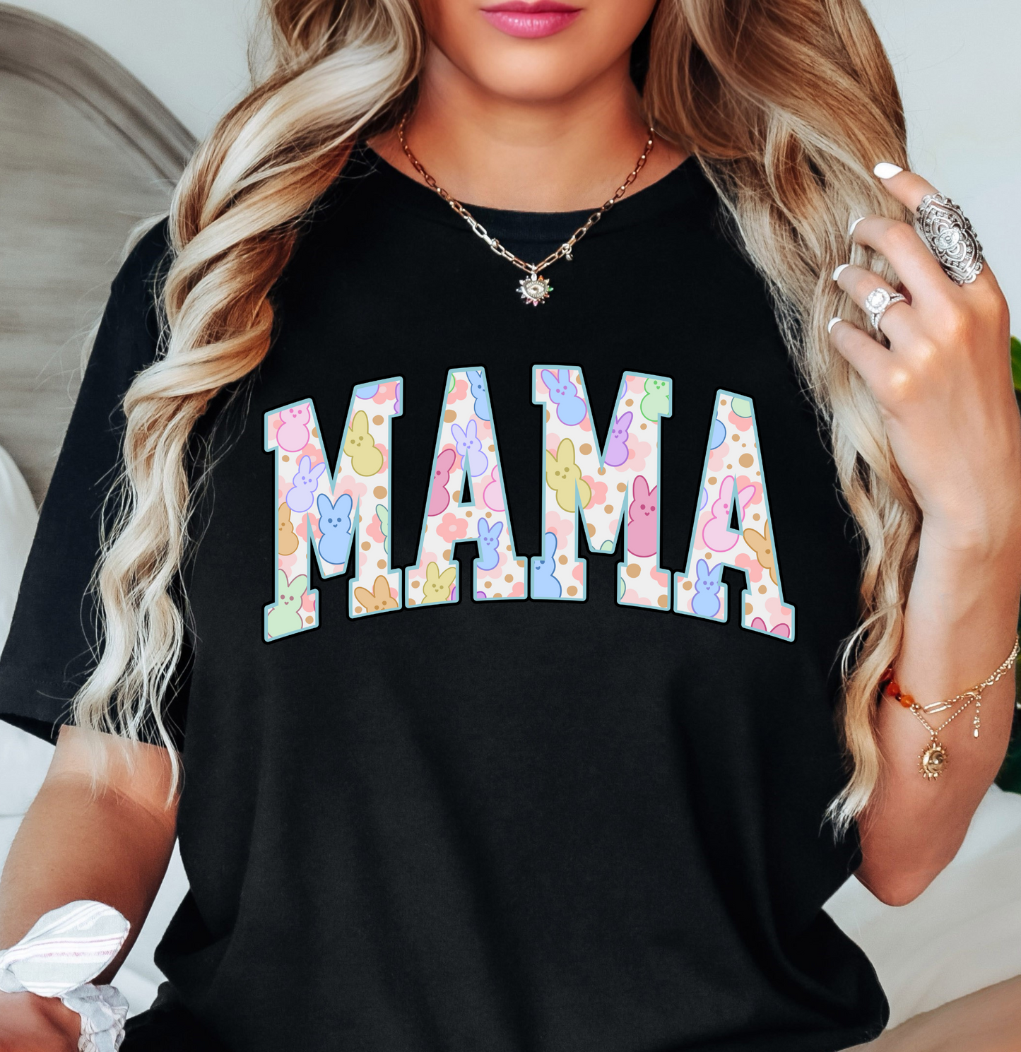 Retro Easter Mama Tee | Mama Mode Activated Collection | Unisex Pre-Shrunk T-Shirt