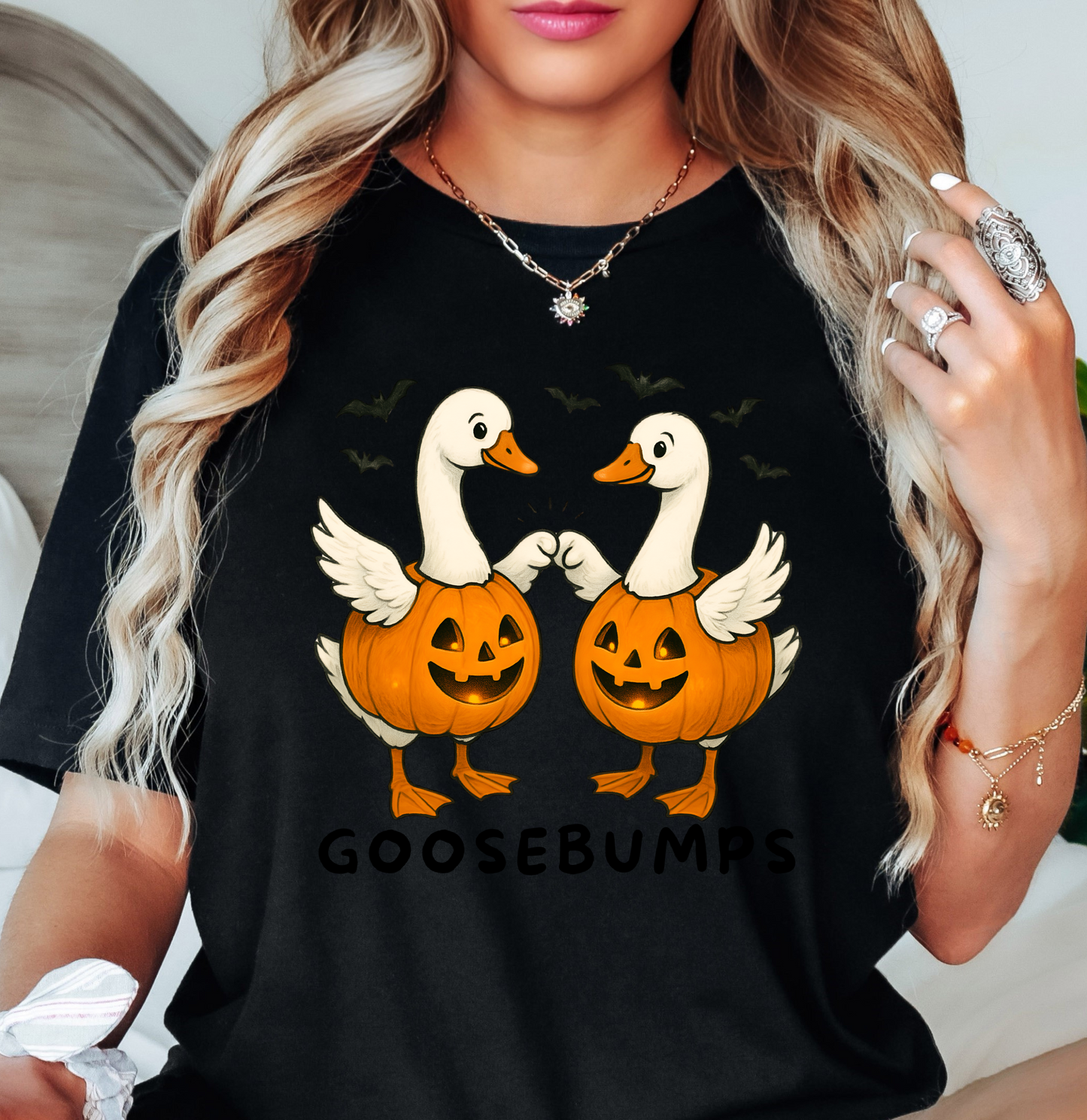 Spooky Goosebumps Tee | Boo-tiful Vibes Collection | Unisex Pre-Shrunk T-Shirt