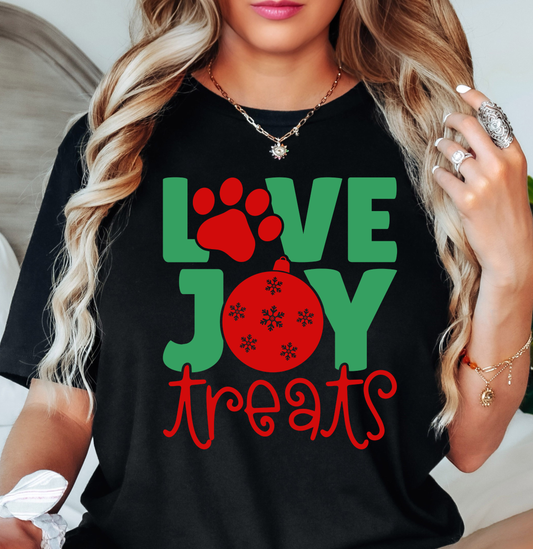 Love Joy Treats Tee | Pawsitive Vibes Collection | Unisex Pre-Shrunk T-Shirt