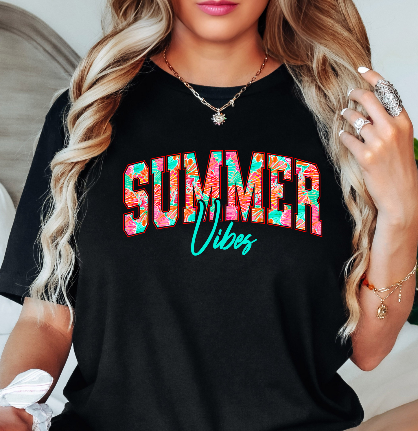 Tropical Summer Vibes Tee | Beach Breeze Collection | Unisex Pre-Shrunk T-Shirt