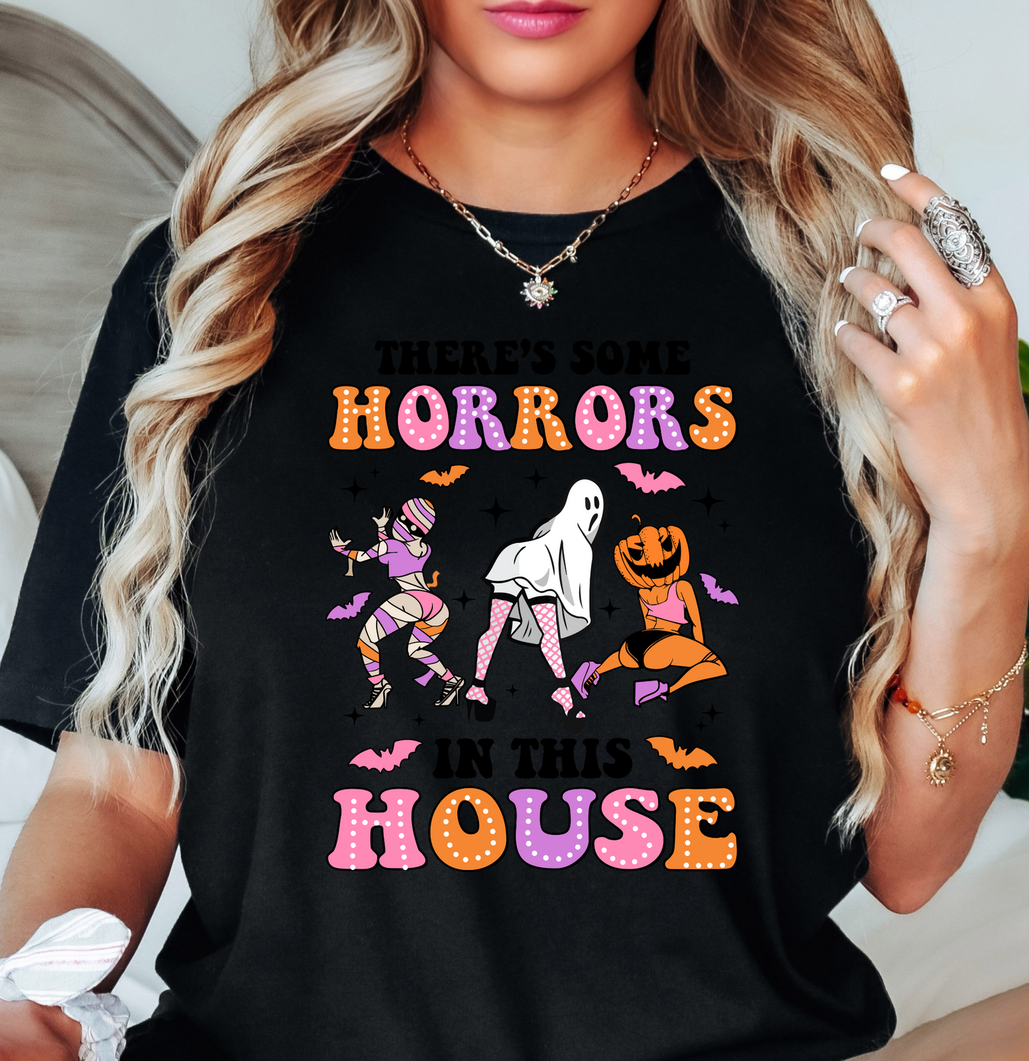 Horrors In This House Tee | Boo-tiful Vibes Collection | Unisex Pre-Shrunk T-Shirt