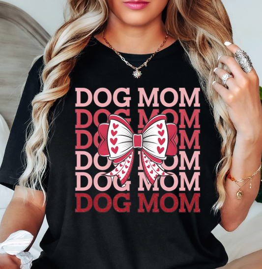 Dog Mom Coquette Tee | Pawsitive Vibes Collection | Unisex Pre-Shrunk T-Shirt