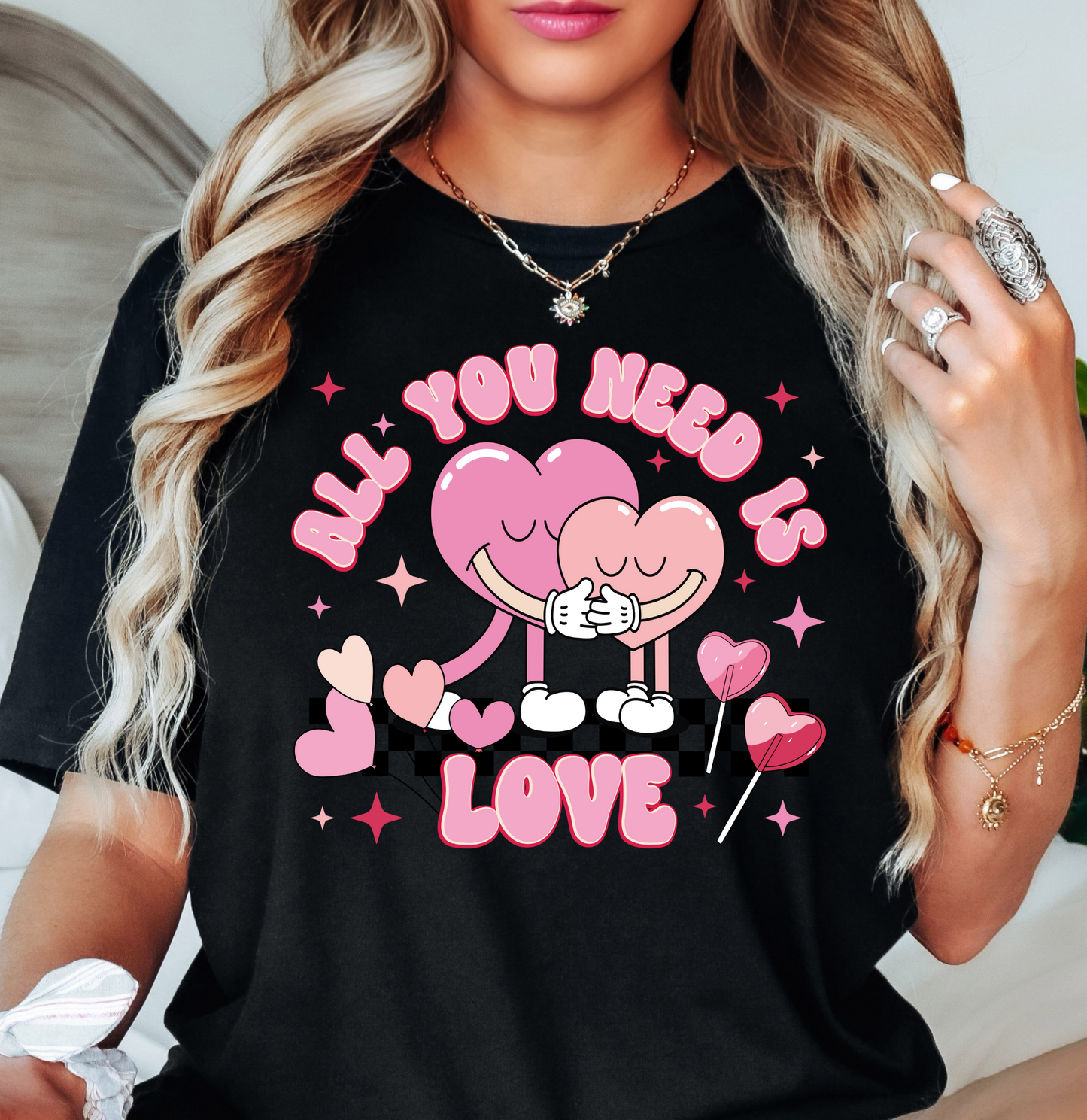 All You Need Is Love Tee | XoXo Love Collection | Unisex Pre-Shrunk T-Shirt