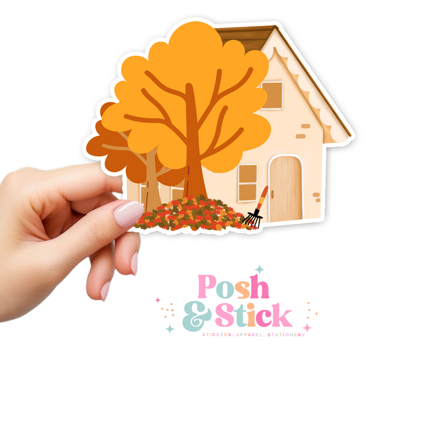 Cottage House | Falling For You Clear Vinyl Stickers | Unique Gifts For Family Friends