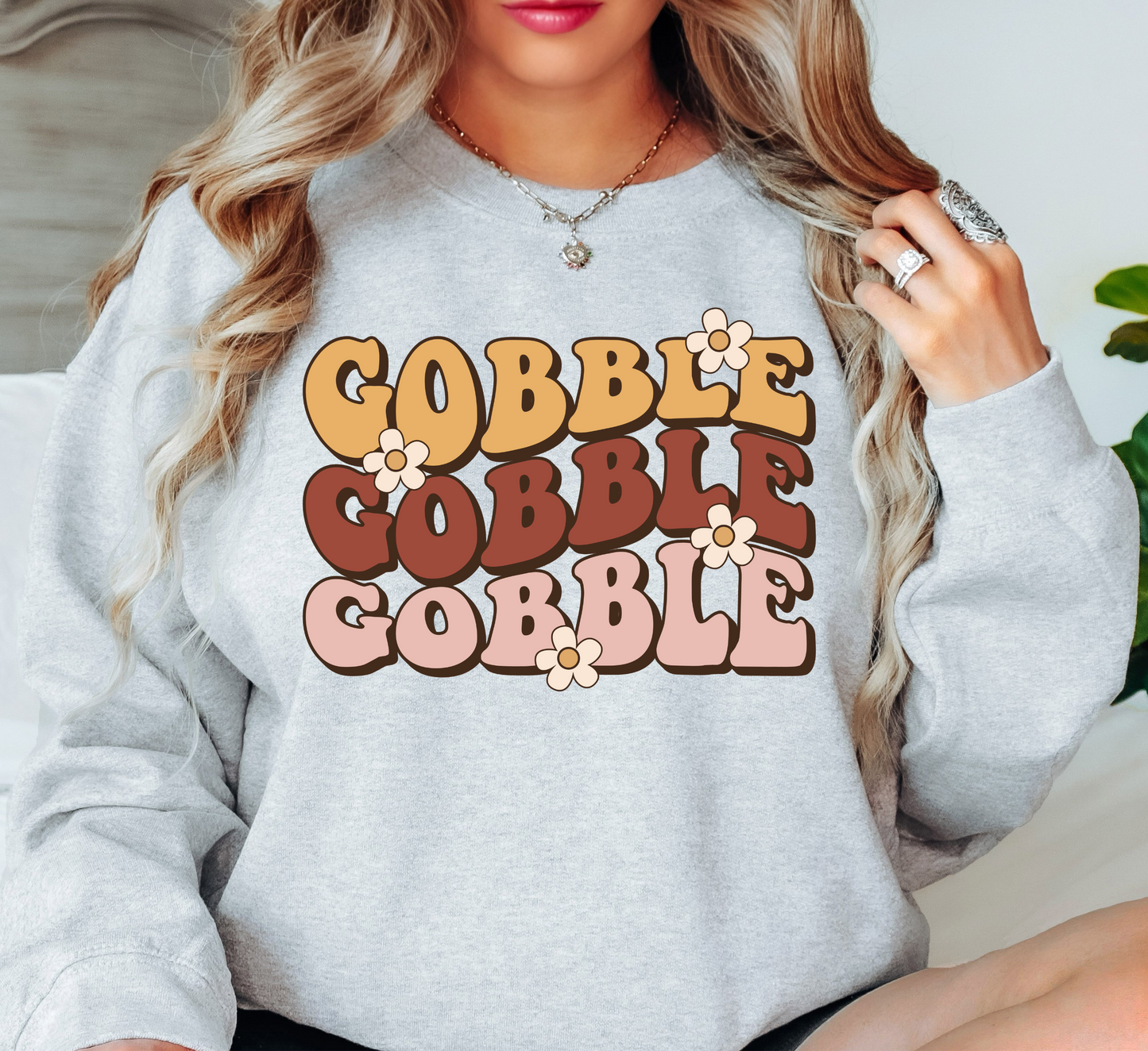 Gobble Gobble Sweatshirt | Harvest Joy Collection | Unique Gifts for Family Friends