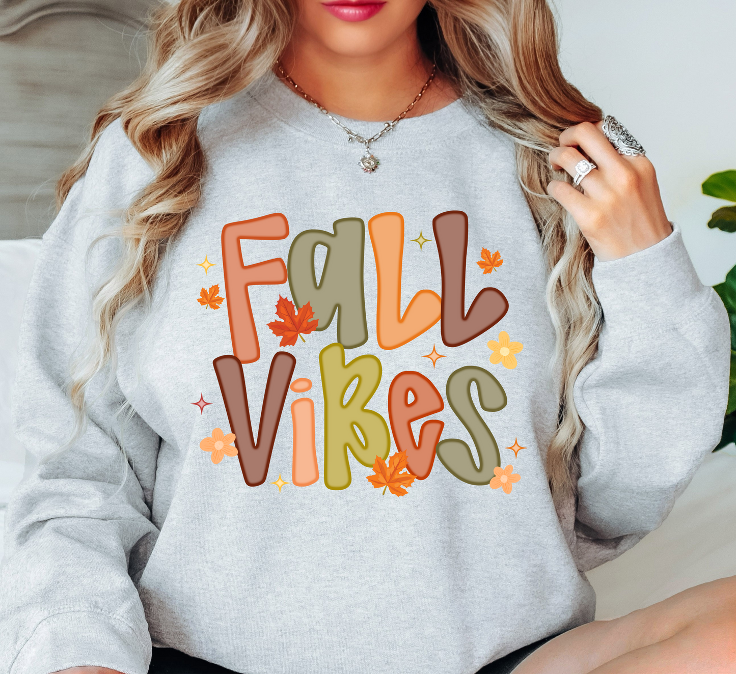 Floral Fall Vibes Sweatshirt | Falling For You Collection | Unique Gifts for Family Friends