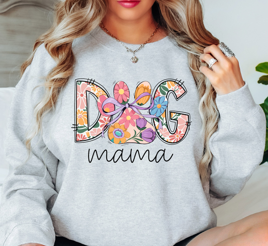 Colorful Dog Mama Sweatshirt | Pawsitive Vibes Collection | Unique Gifts for Family and Friends