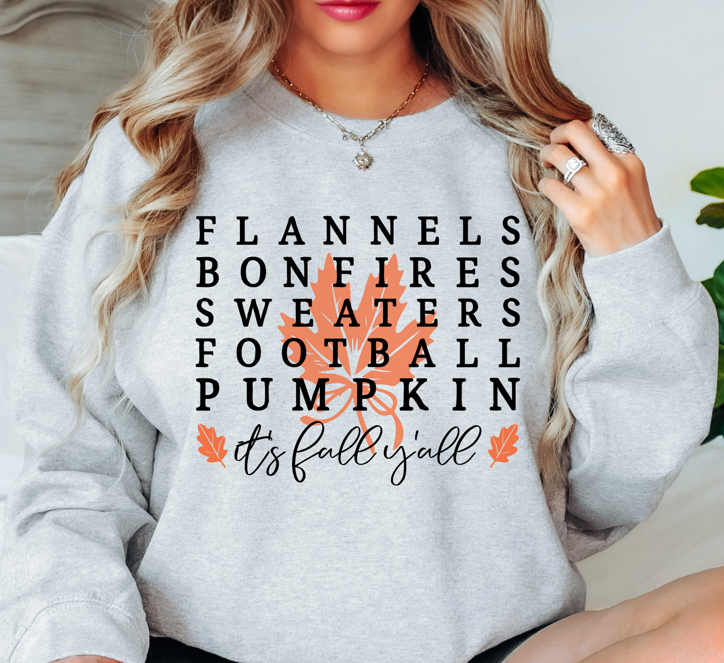 Flannels Bonfires Sweatshirt | Falling For You Collection | Unique Gifts for Family Friends
