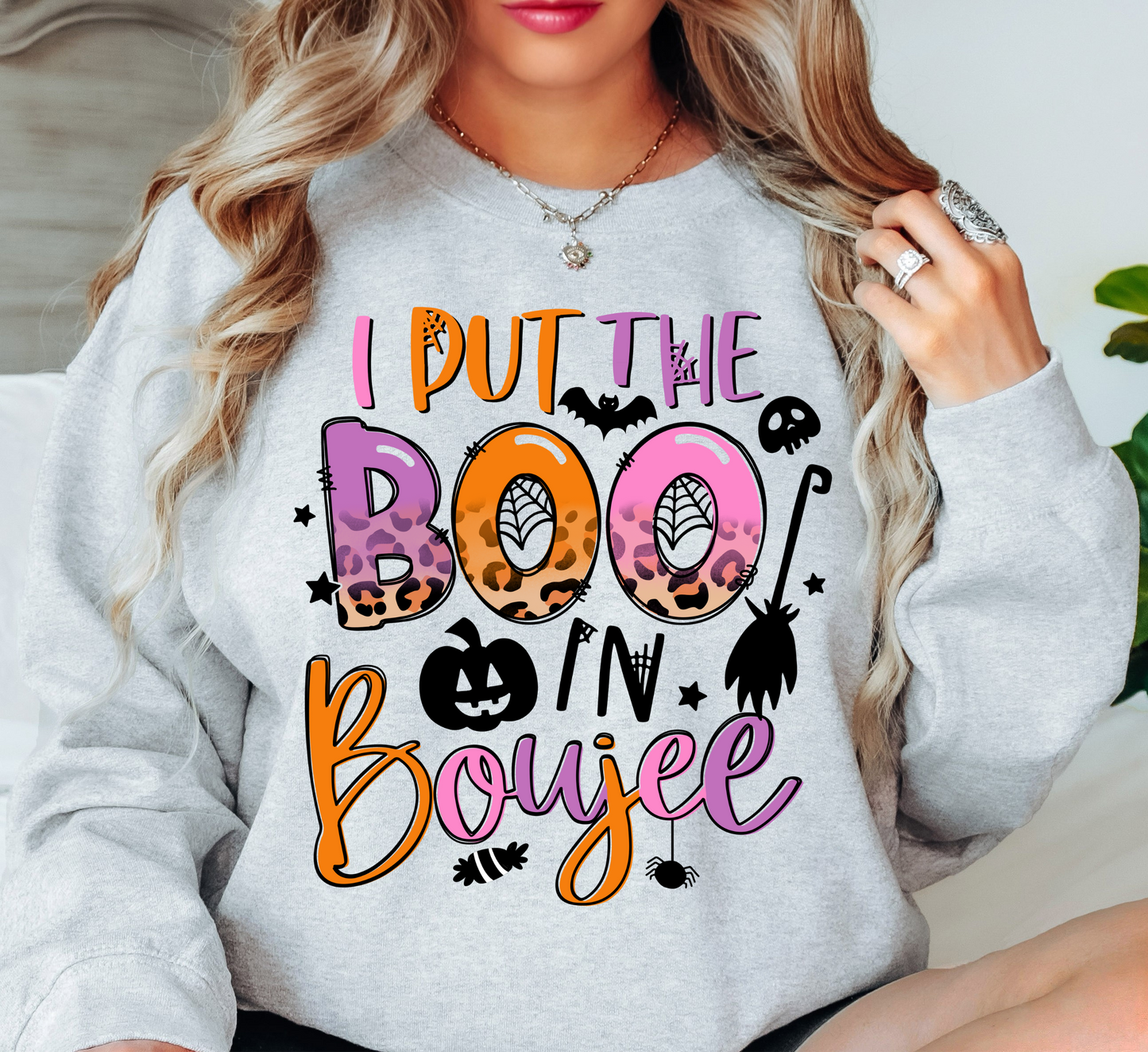 I Put The Boo In Boujee Sweatshirt | Boo-tiful Vibes Collection | Unique Gifts for Family Friends