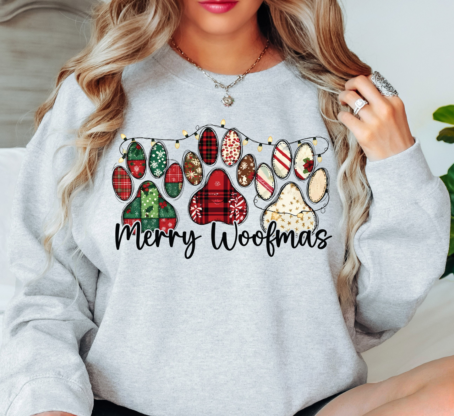 Merry Woofmas Sweatshirt | Pawsitive Vibes Collection | Unique Gifts for Family and Friends