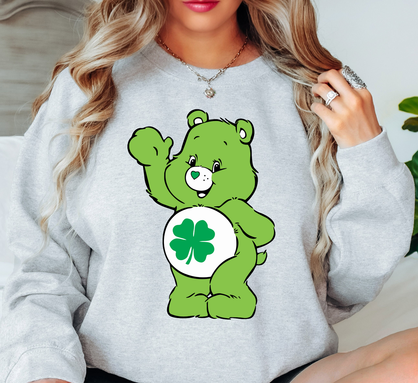 Good Luck Bear Sweatshirt | Feeling Lucky Collection | Unique Gifts for Family Friends