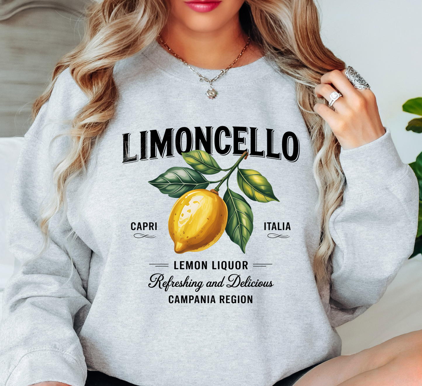 Limoncello Sweatshirt | Groovy Vibes Collection | Unique Gifts for Family and Friends