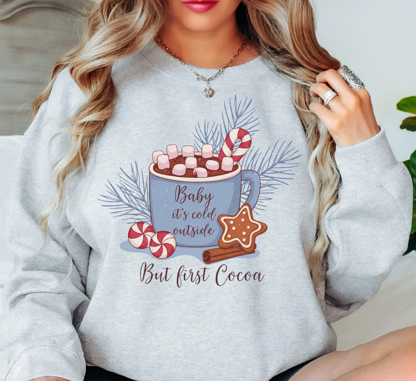 Baby Its Cold Outside Sweatshirt | Frosty Chic Collection | Unique Gifts for Family Friends