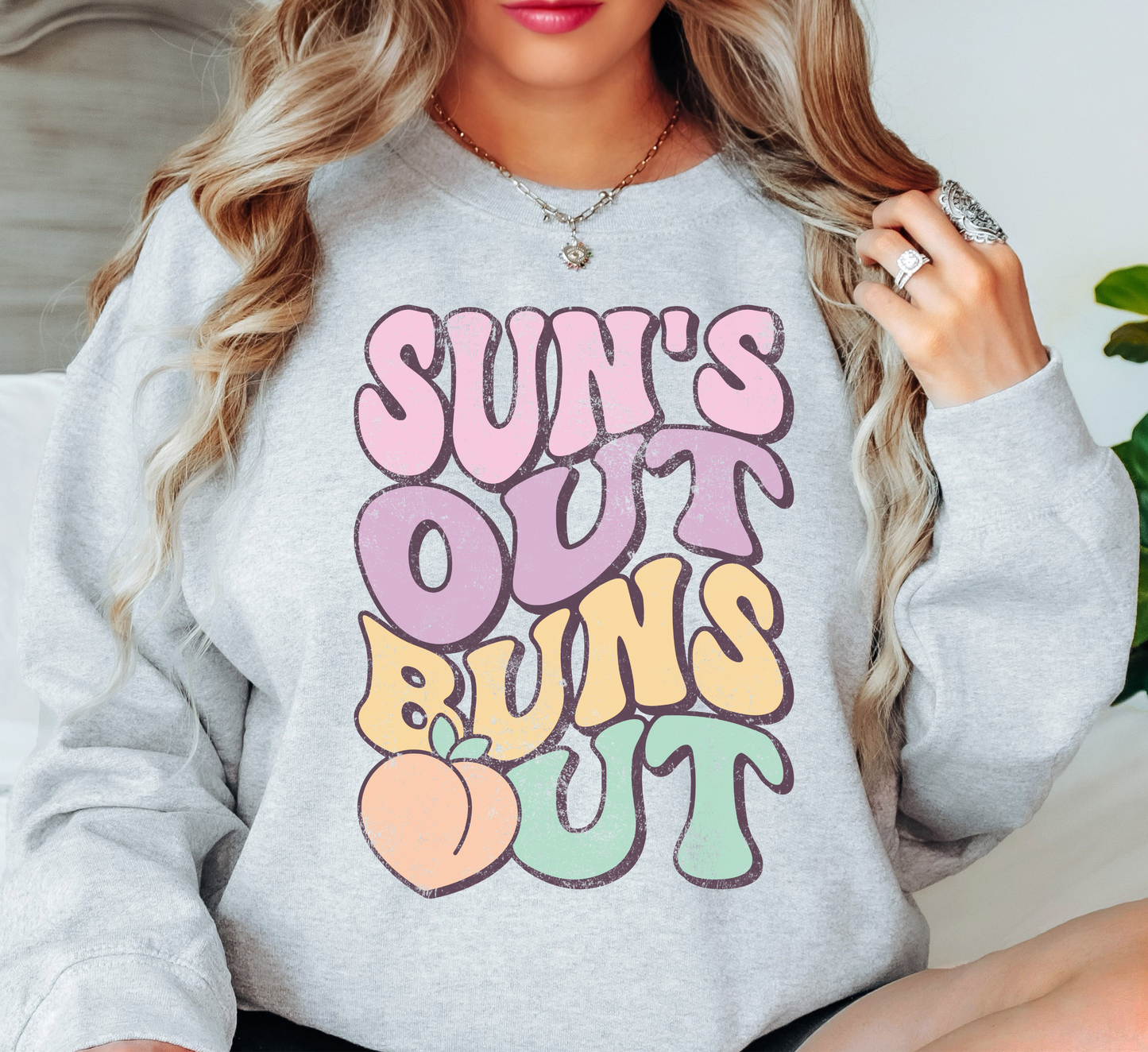 Suns Out Buns Out Sweatshirt | Beach Breeze Collection | Unique Gifts for Family Friends