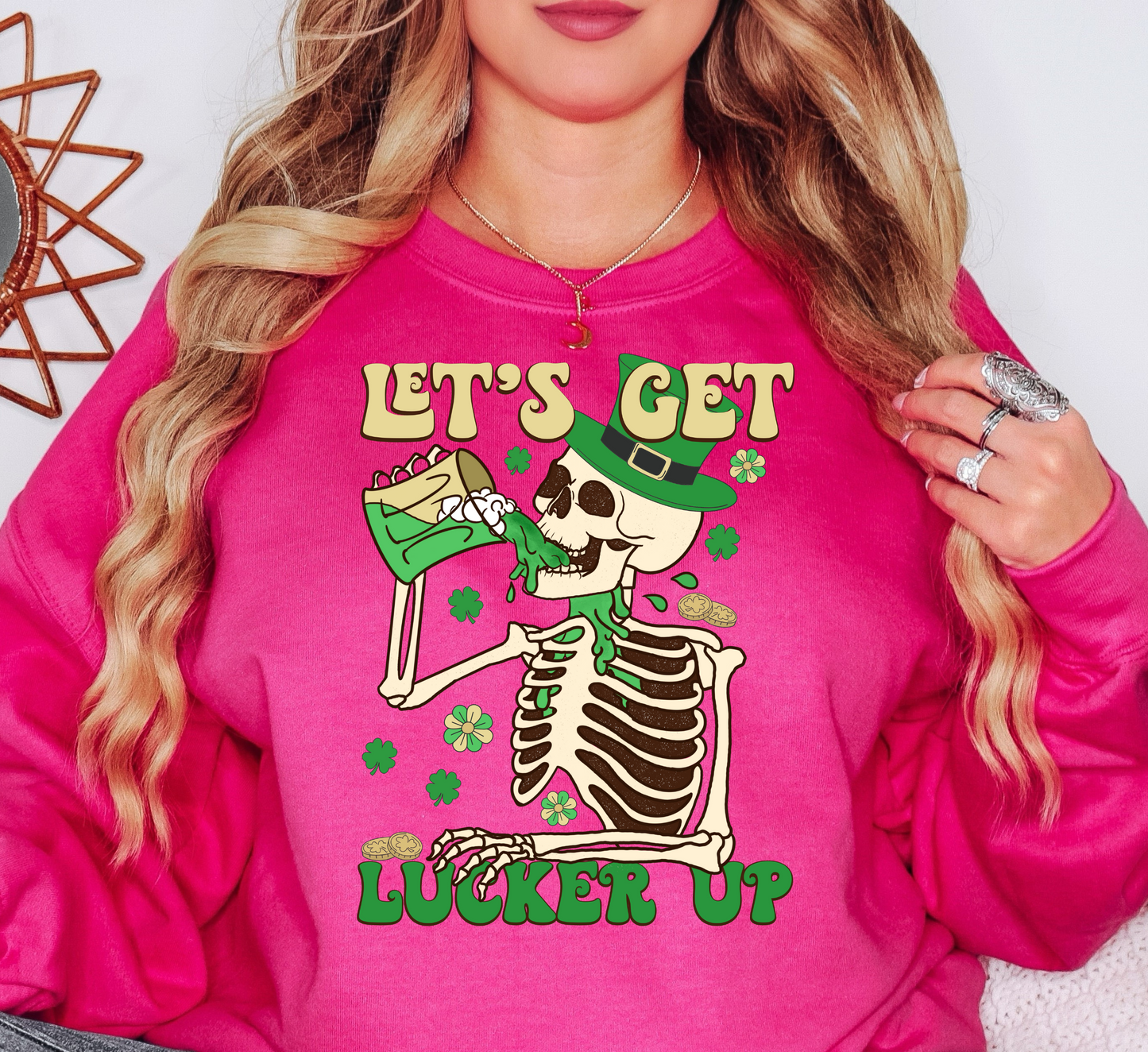 Let's Get Lucker Up Sweatshirt | Feeling Lucky Collection | Unique Gifts for Family Friends