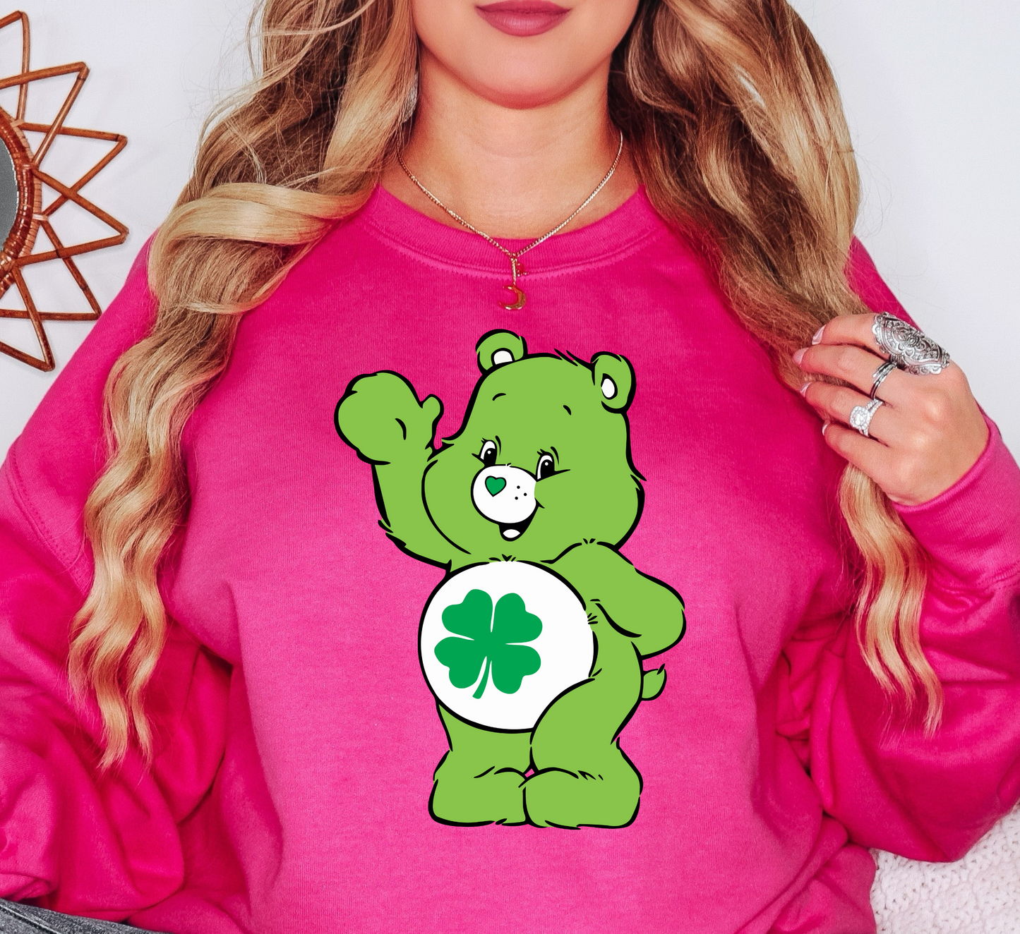 Good Luck Bear Sweatshirt | Feeling Lucky Collection | Unique Gifts for Family Friends