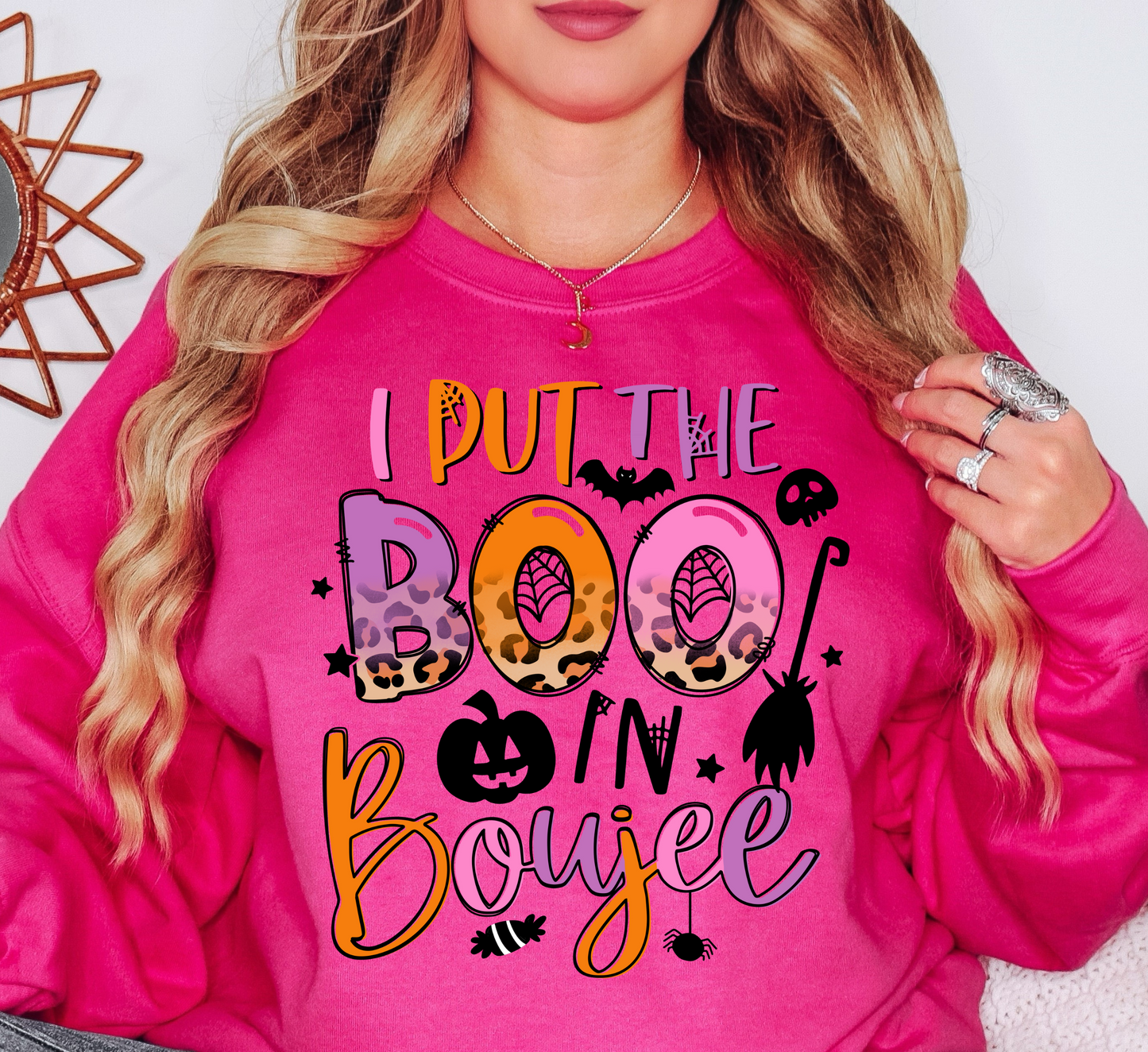 I Put The Boo In Boujee Sweatshirt | Boo-tiful Vibes Collection | Unique Gifts for Family Friends