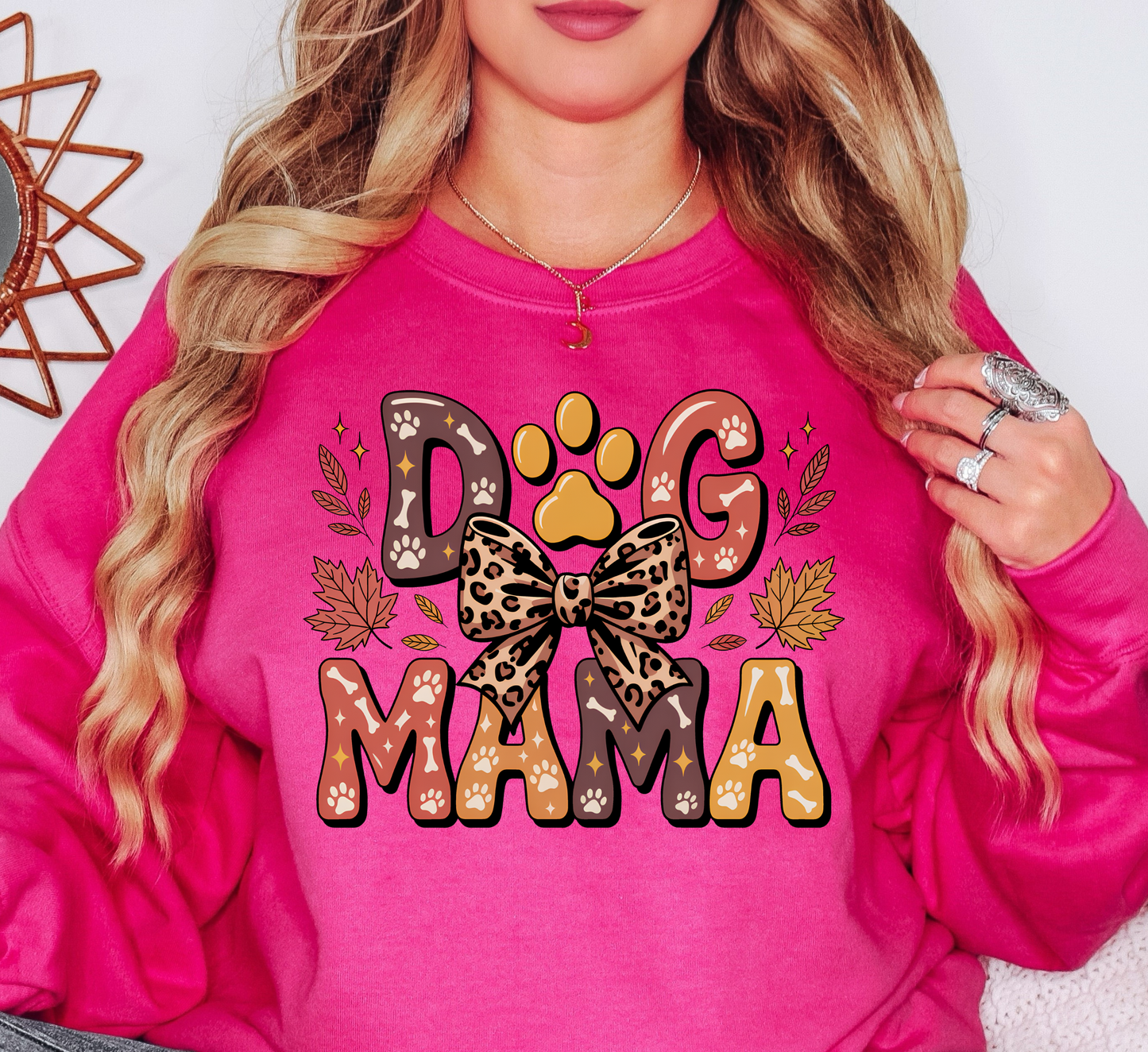 Fall Dog Mama Sweatshirt | Pawsitive Vibes Collection | Unique Gifts for Family and Friends