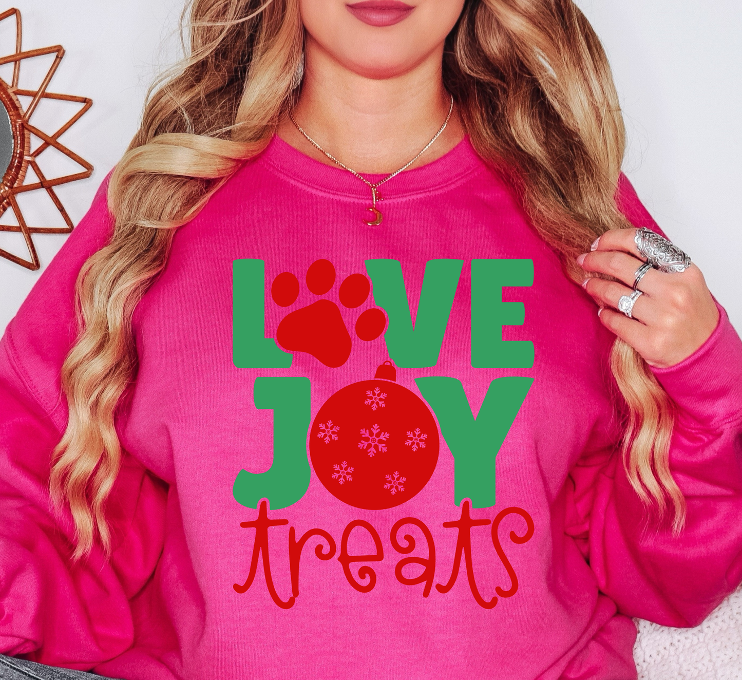 Love Joy Treats Sweatshirt | Pawsitive Vibes Collection | Unique Gifts for Family and Friends