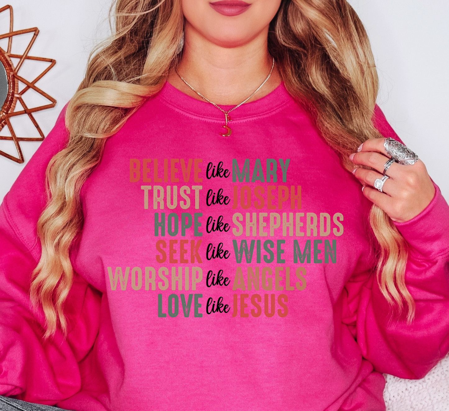 Love Like Jesus Xmas Sweatshirt | Tis The Season Collection | Unique Gifts for Family Friends