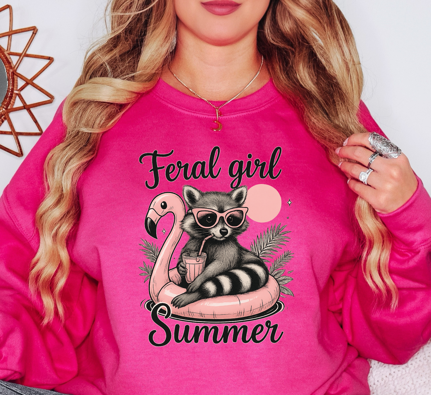 Feral Girl Summer Sweatshirt | Beach Breeze Collection | Unique Gifts for Family Friends