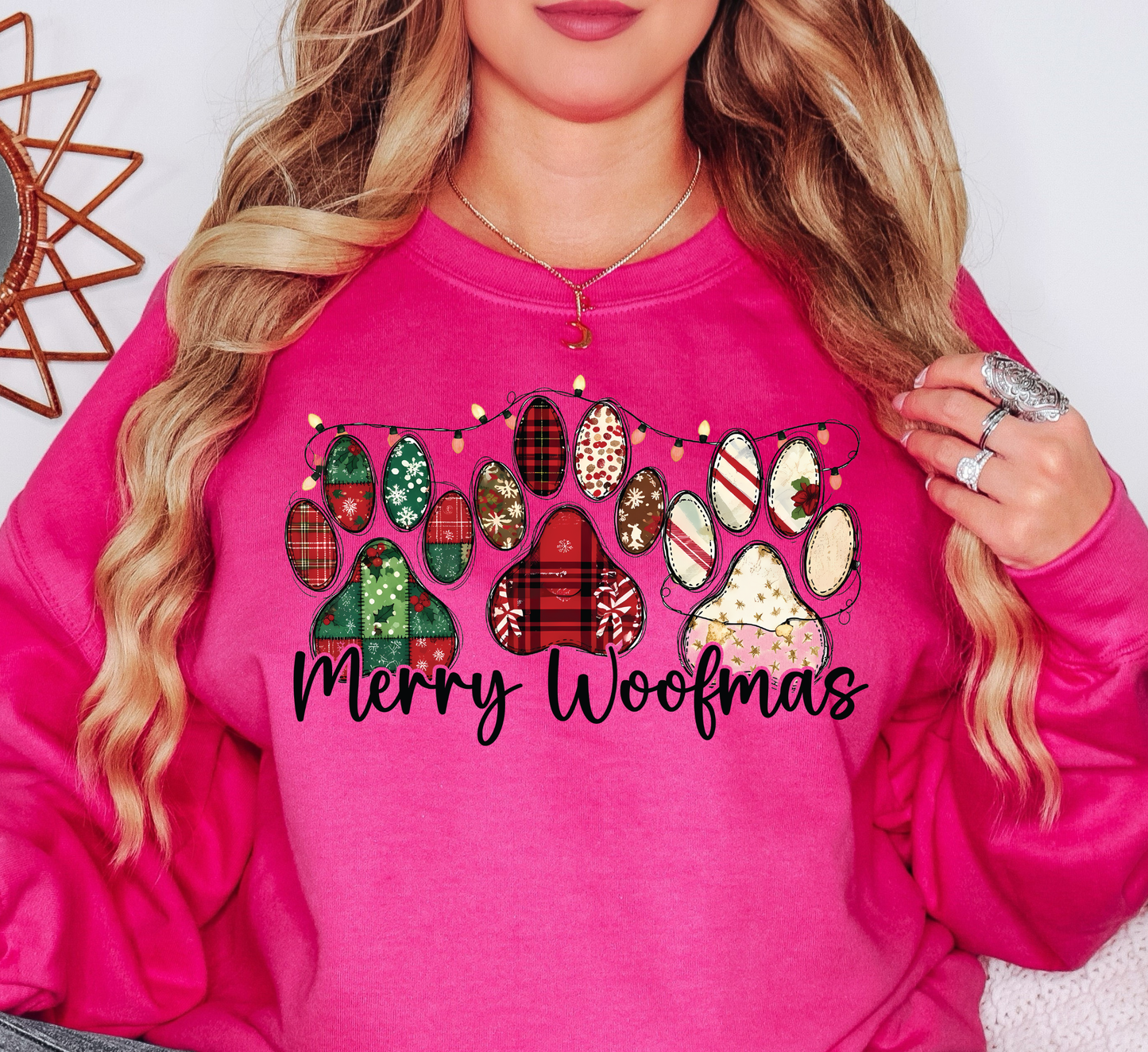Merry Woofmas Sweatshirt | Pawsitive Vibes Collection | Unique Gifts for Family and Friends