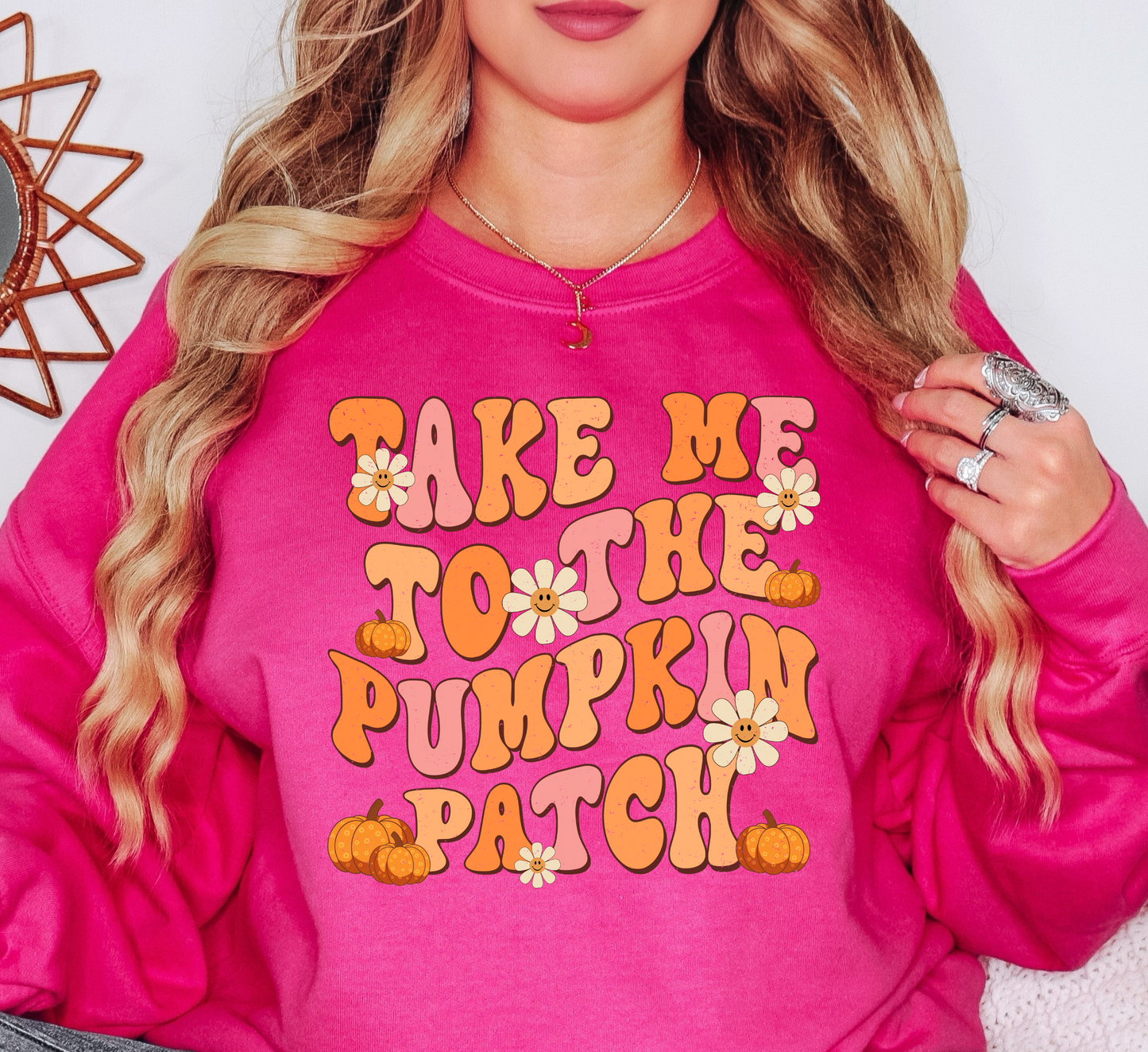 Take Me To The Pumpkin Patch Sweatshirt | Falling For You Collection | Unique Gifts for Family Friends