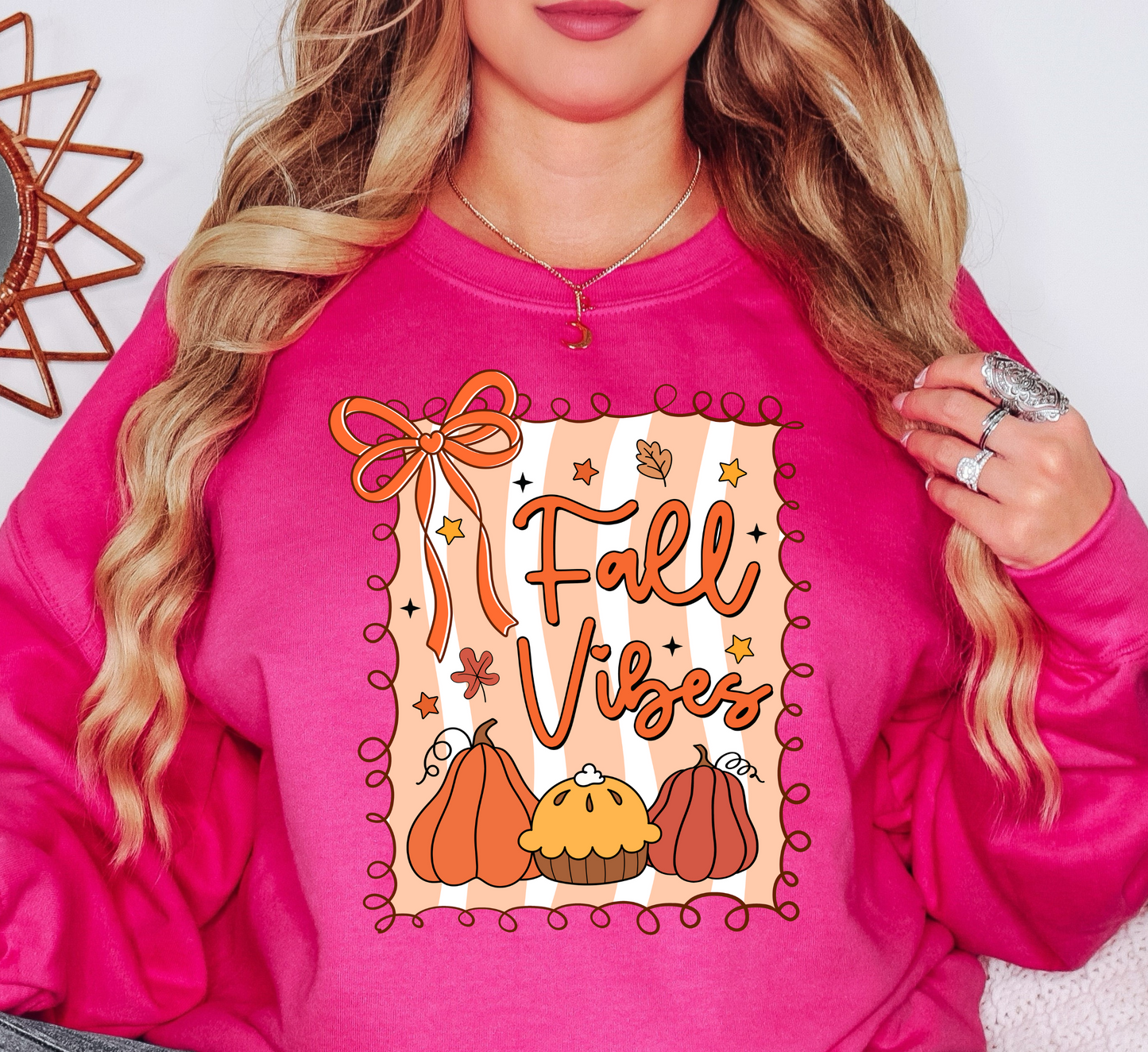 Preppy Fall Vibes Sweatshirt | Falling For You Collection | Unique Gifts for Family Friends